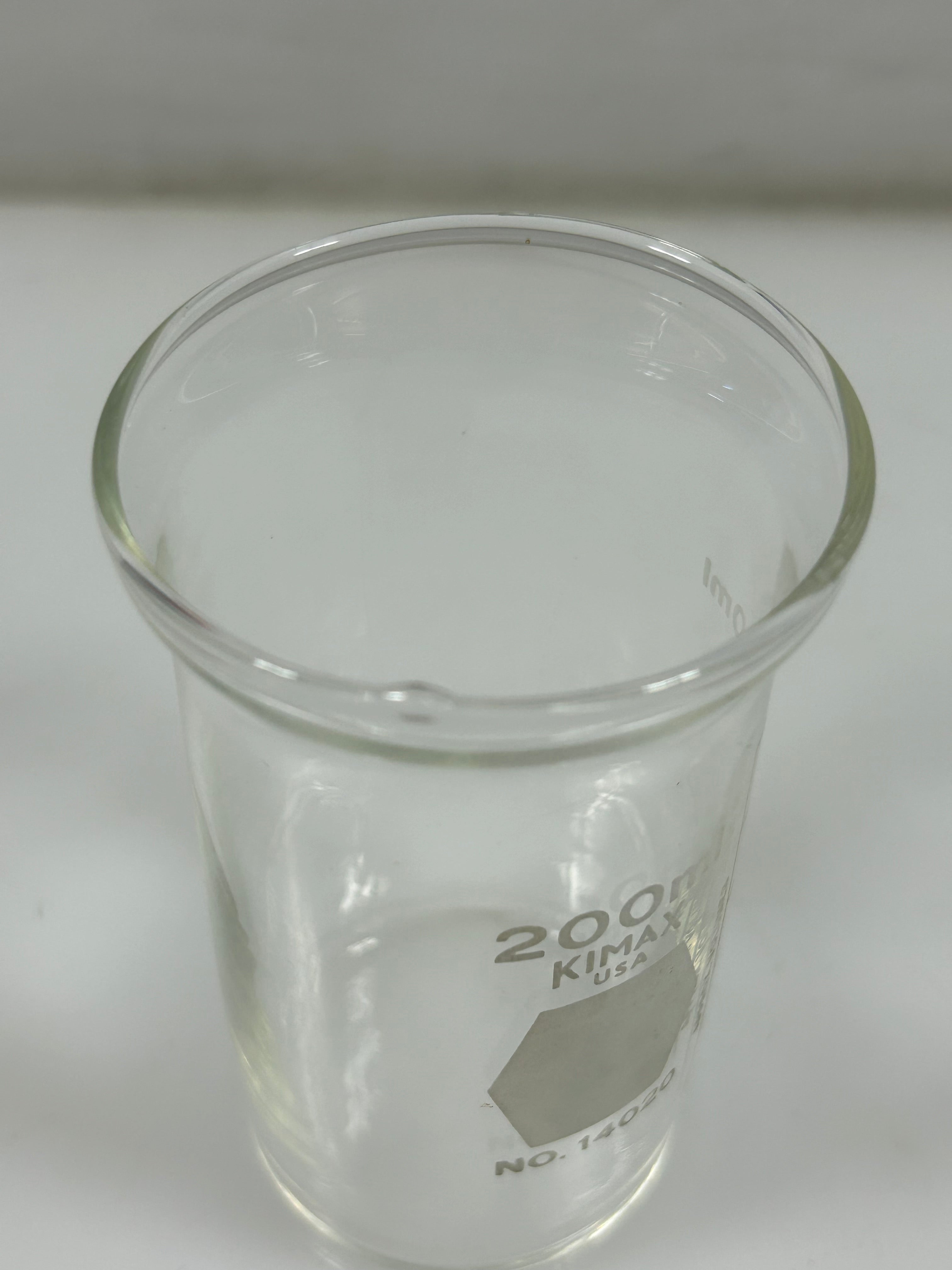 Lab Glass 200mL Tall-form Berzelius Beaker Without Spout