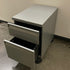 2-Drawer Mobile Metal File Cabinet with Lock & Casters – Gray