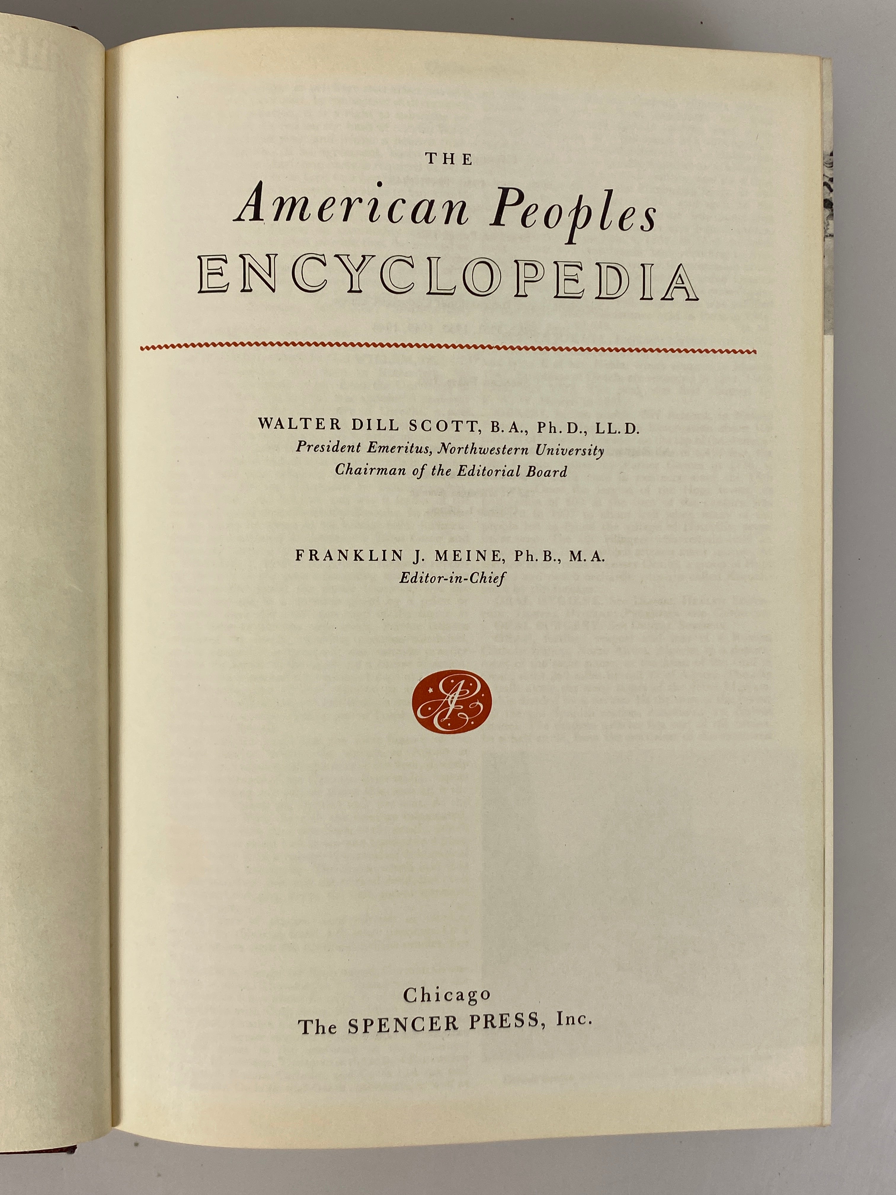24 Volumes: Complete 1953 The American Peoples Encyclopedia w 4 Yearbooks HC