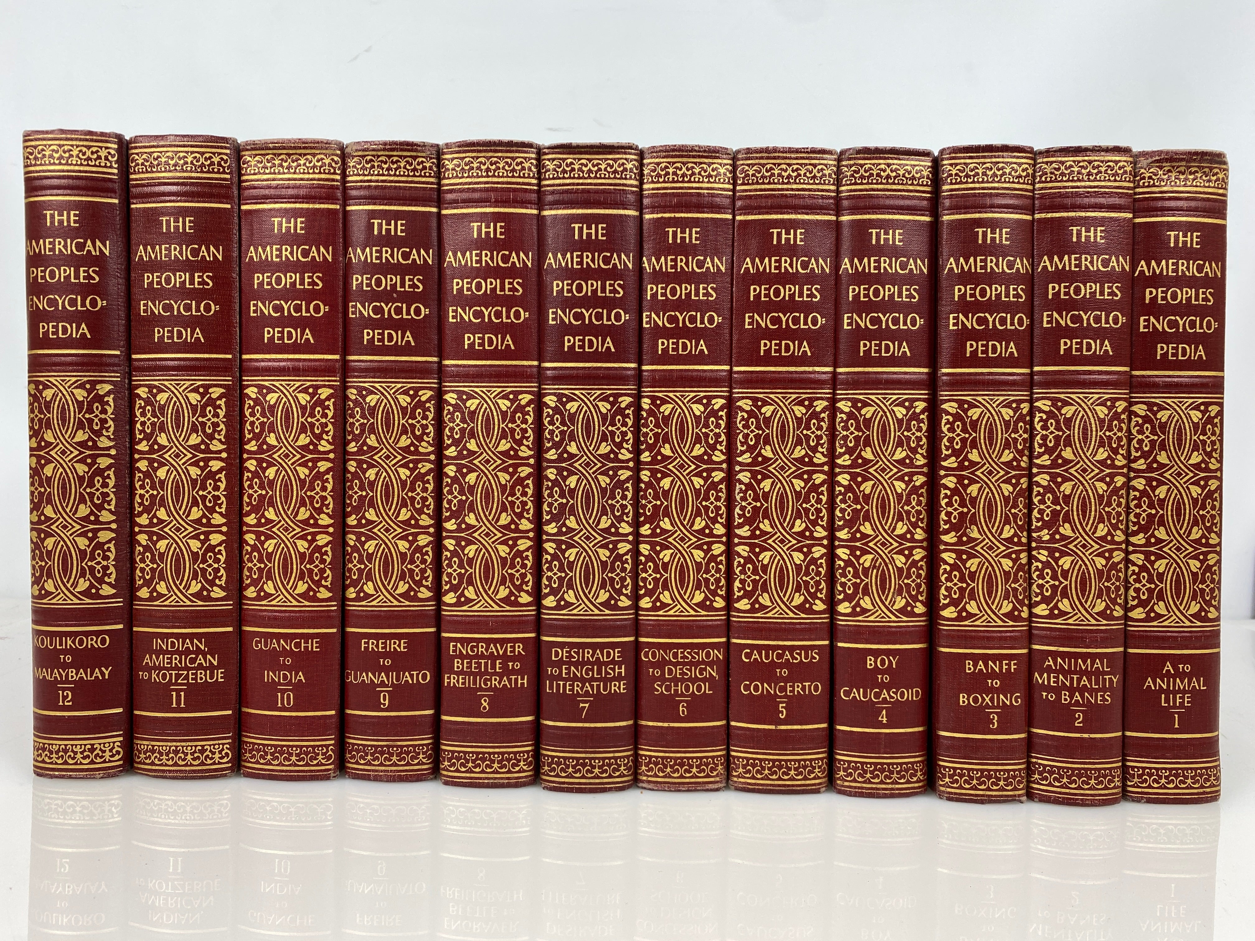 24 Volumes: Complete 1953 The American Peoples Encyclopedia w 4 Yearbooks HC