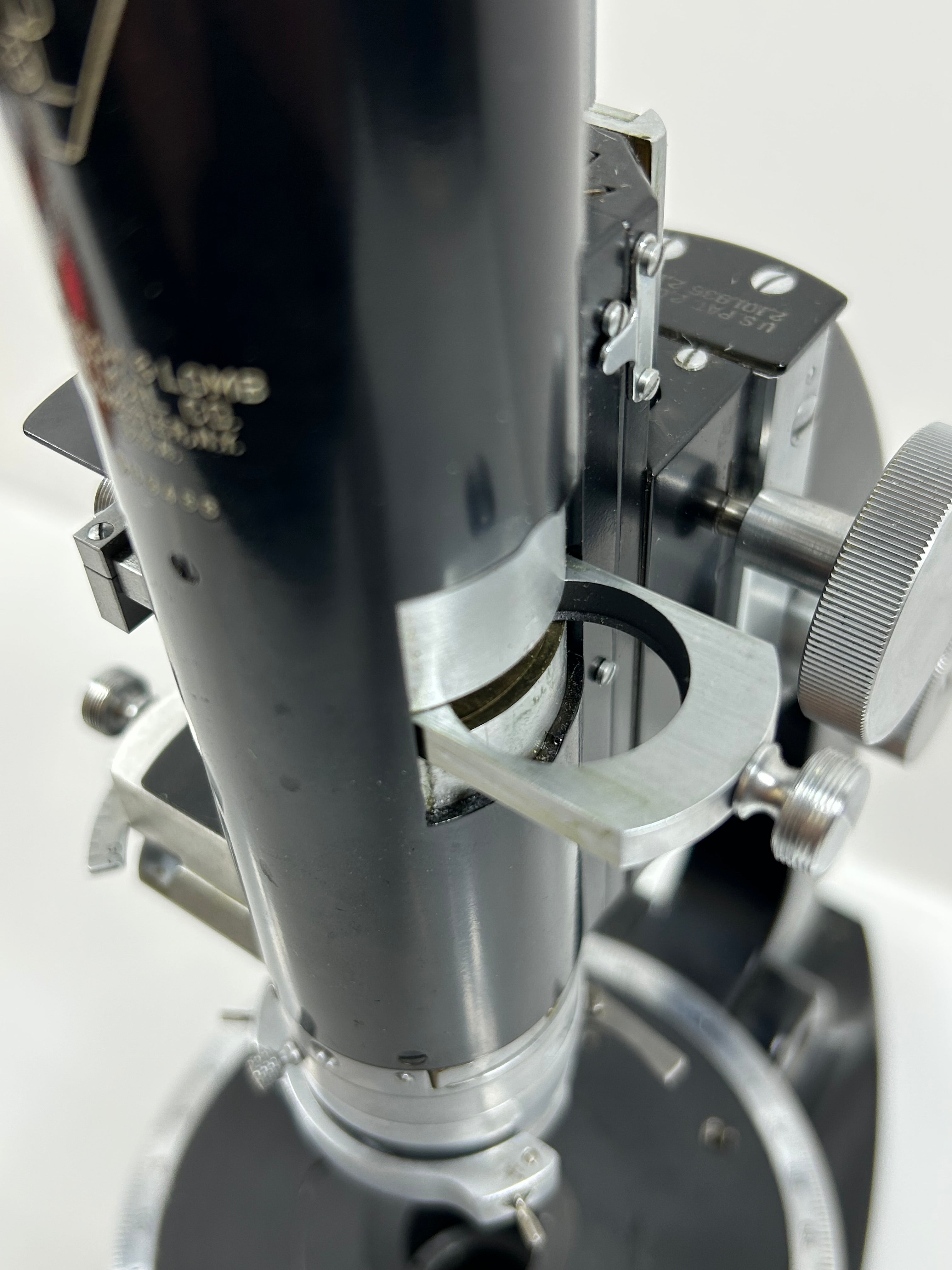 Vintage Bausch and Lomb Student Microscope with Wood Case