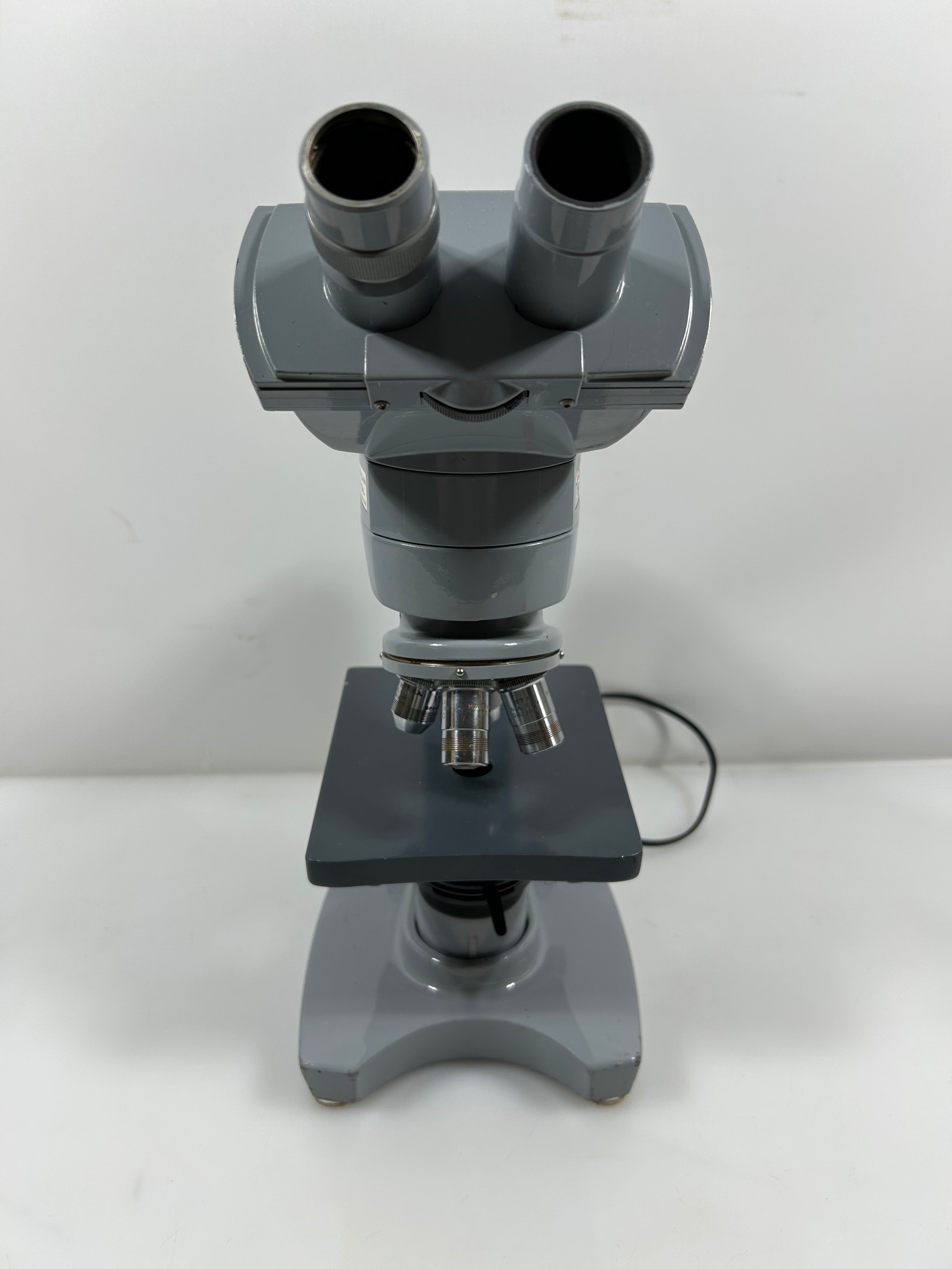 Vintage American Optical "Fifty" Binocular Microscope with 4 Objective Lenses *Untested*