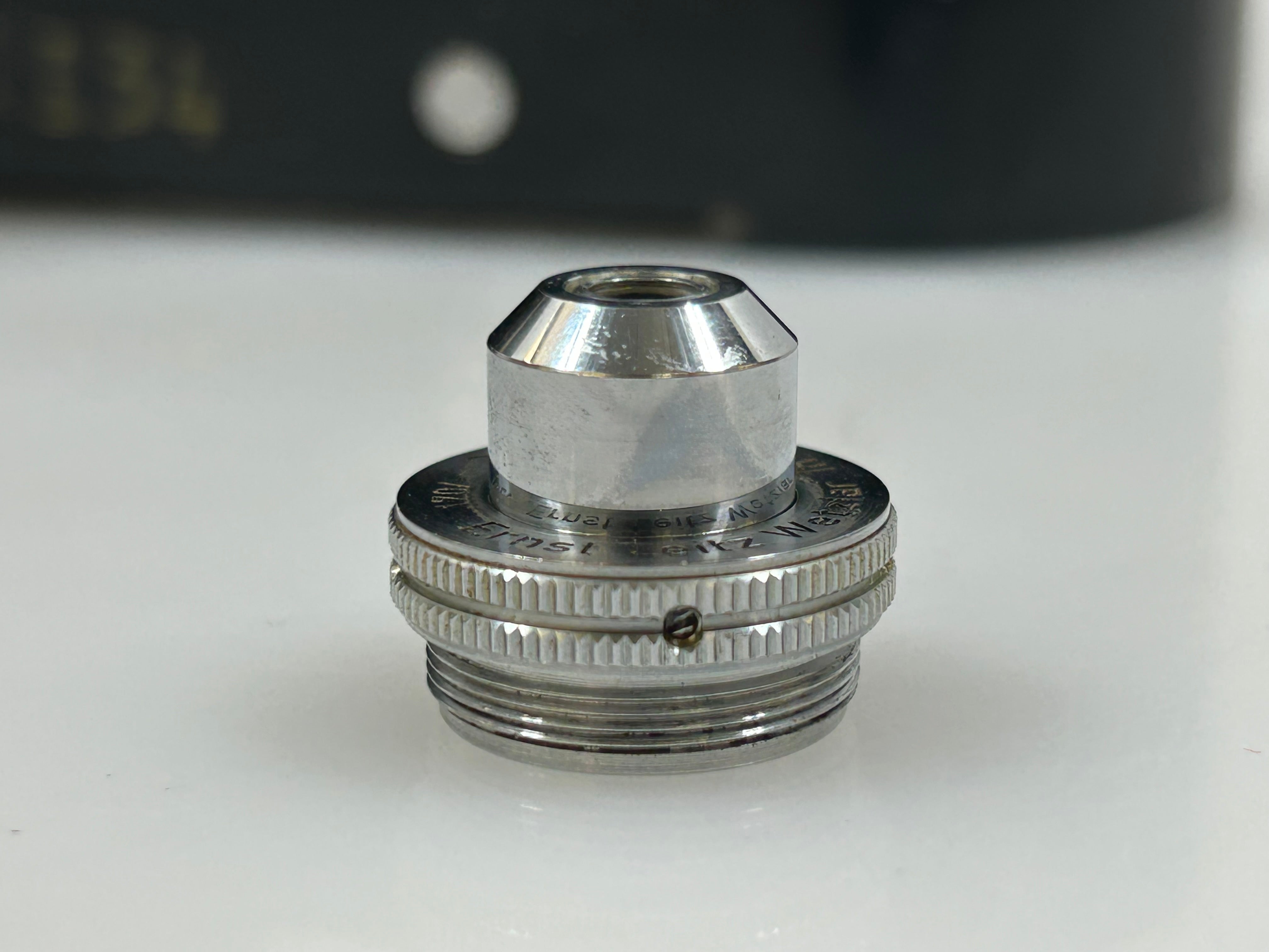 Vintage Leitz Laborlux II Binocular Microscope with Wood Case