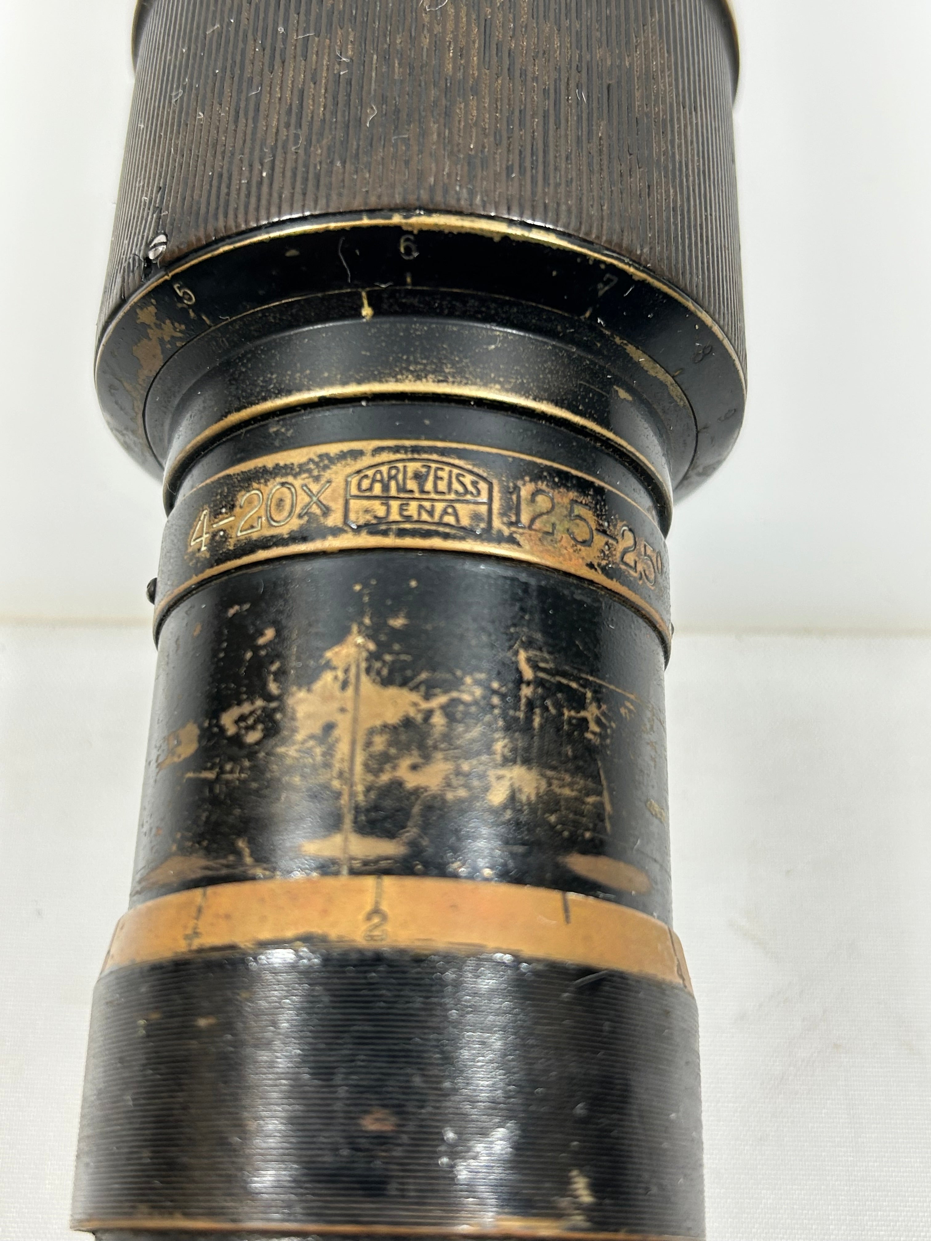 Carl Zeiss Vintage Telescope with Brown Leather Case