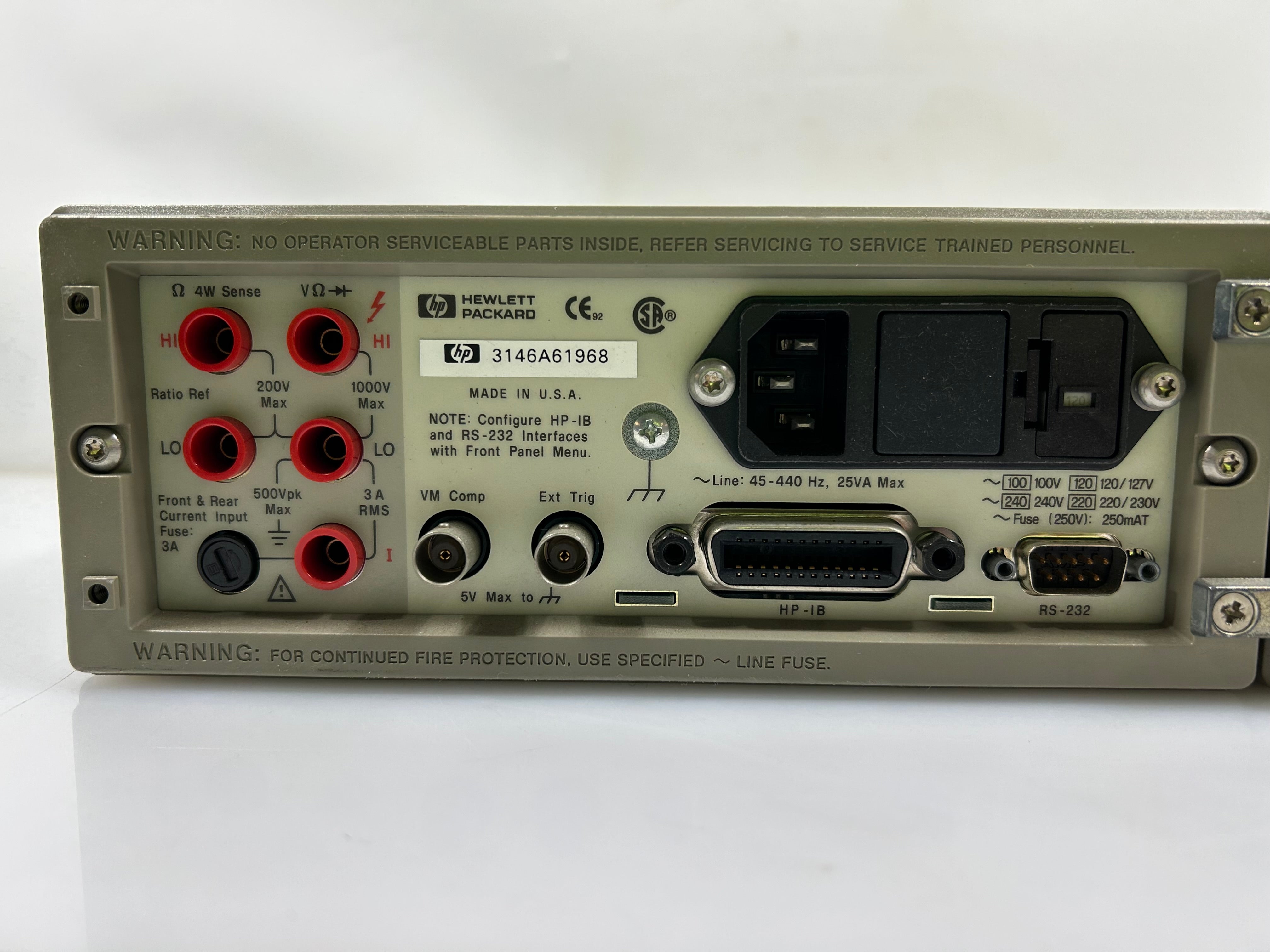 Hewlett Packard /Agilent 34401A Digital Multimeter *Untested*