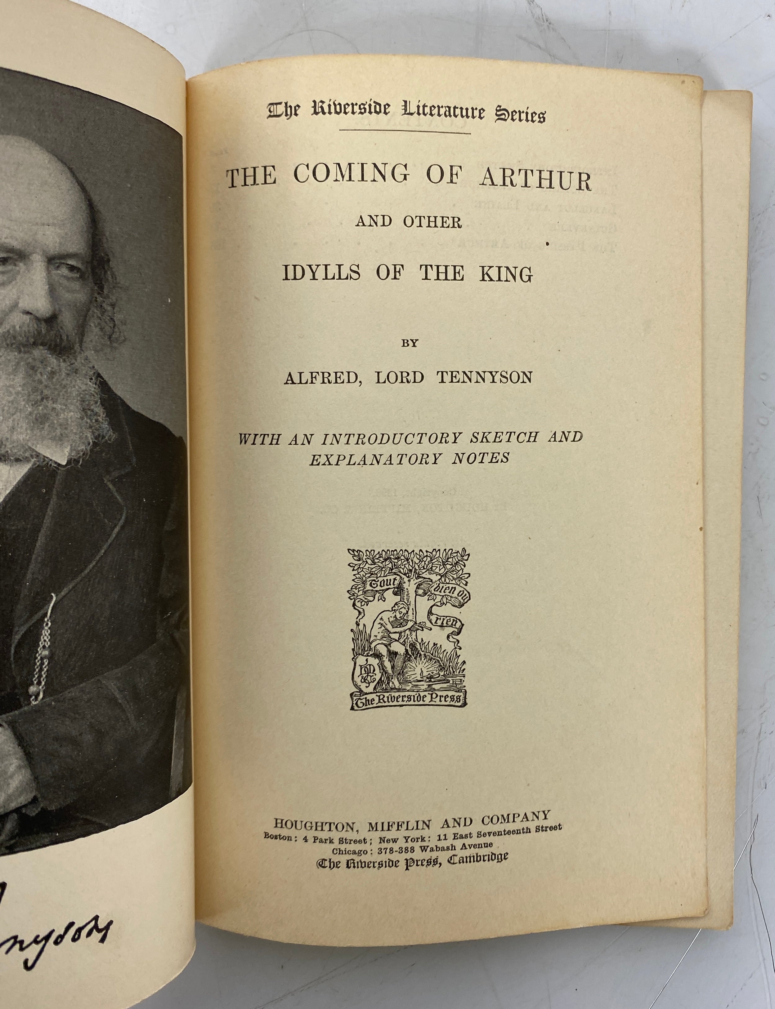 3 Antique Riverside Literature Series: Whittier/Tennyson/Child 1885-1910 SC