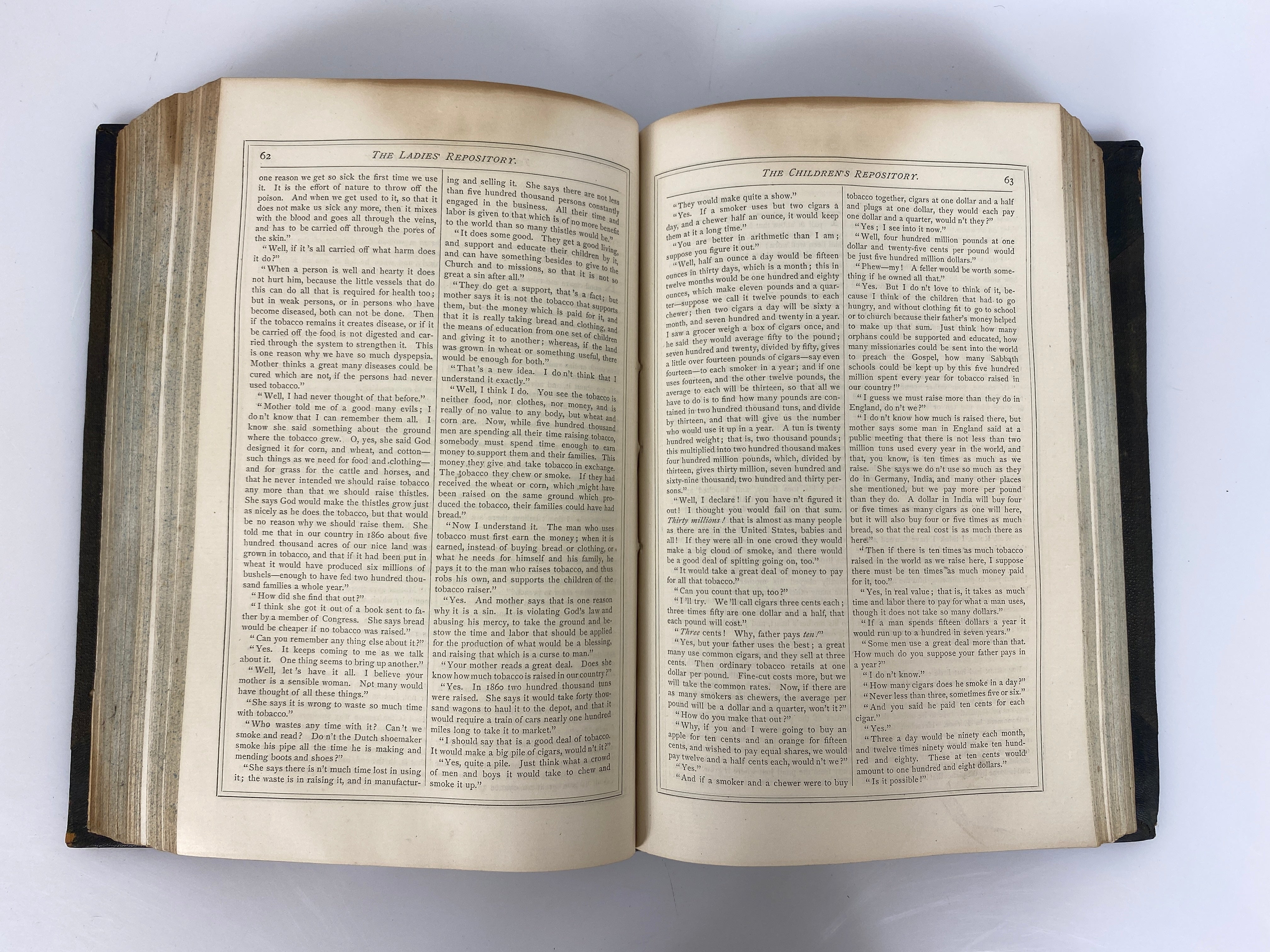 3 Antique Vols: The Ladies' Repository Literature & Religion 1861-68 HC