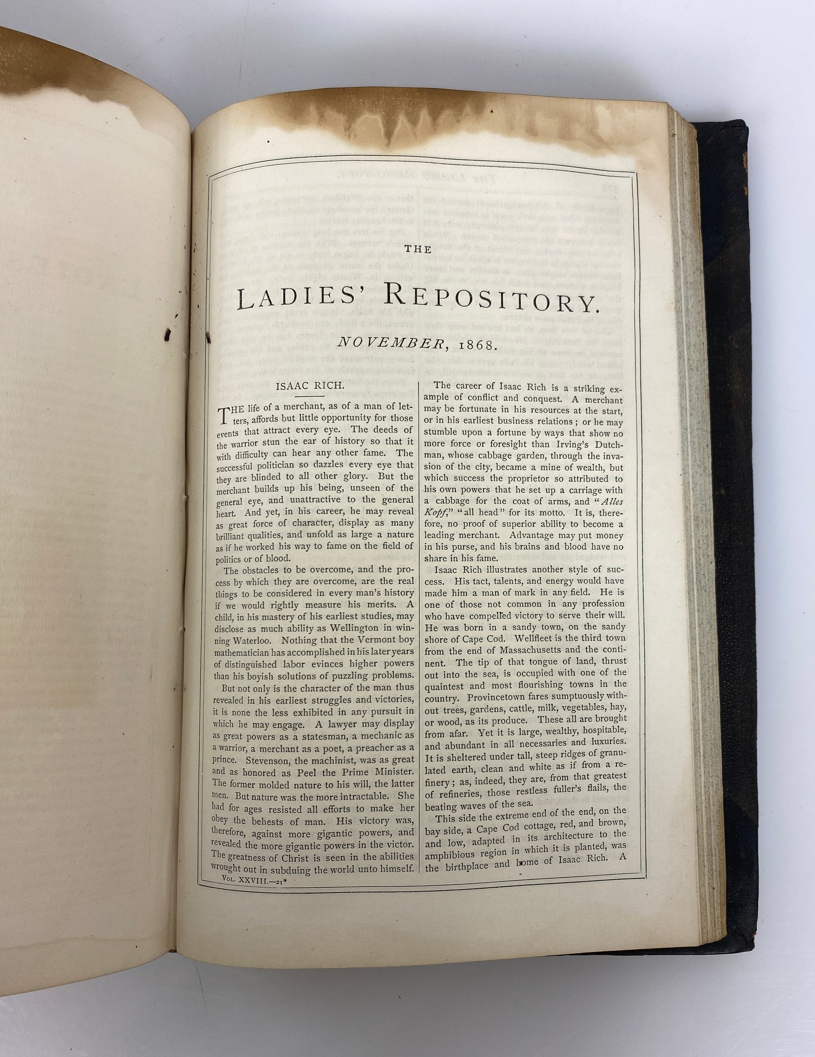 3 Antique Vols: The Ladies' Repository Literature & Religion 1861-68 HC