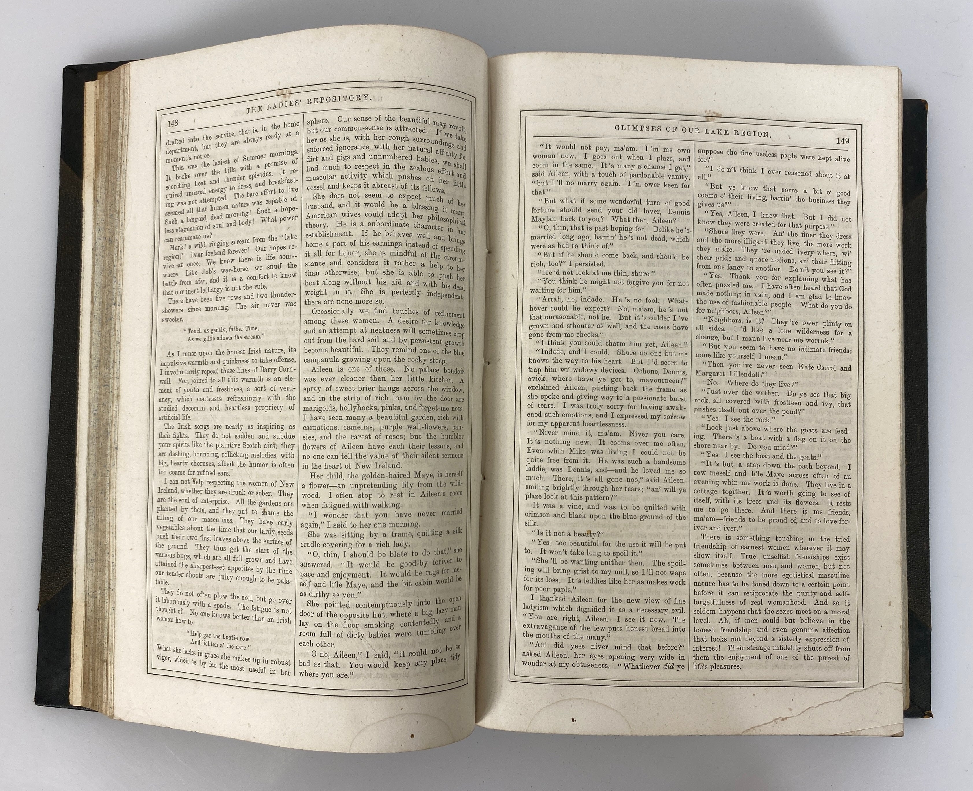 3 Antique Vols: The Ladies' Repository Literature & Religion 1861-68 HC