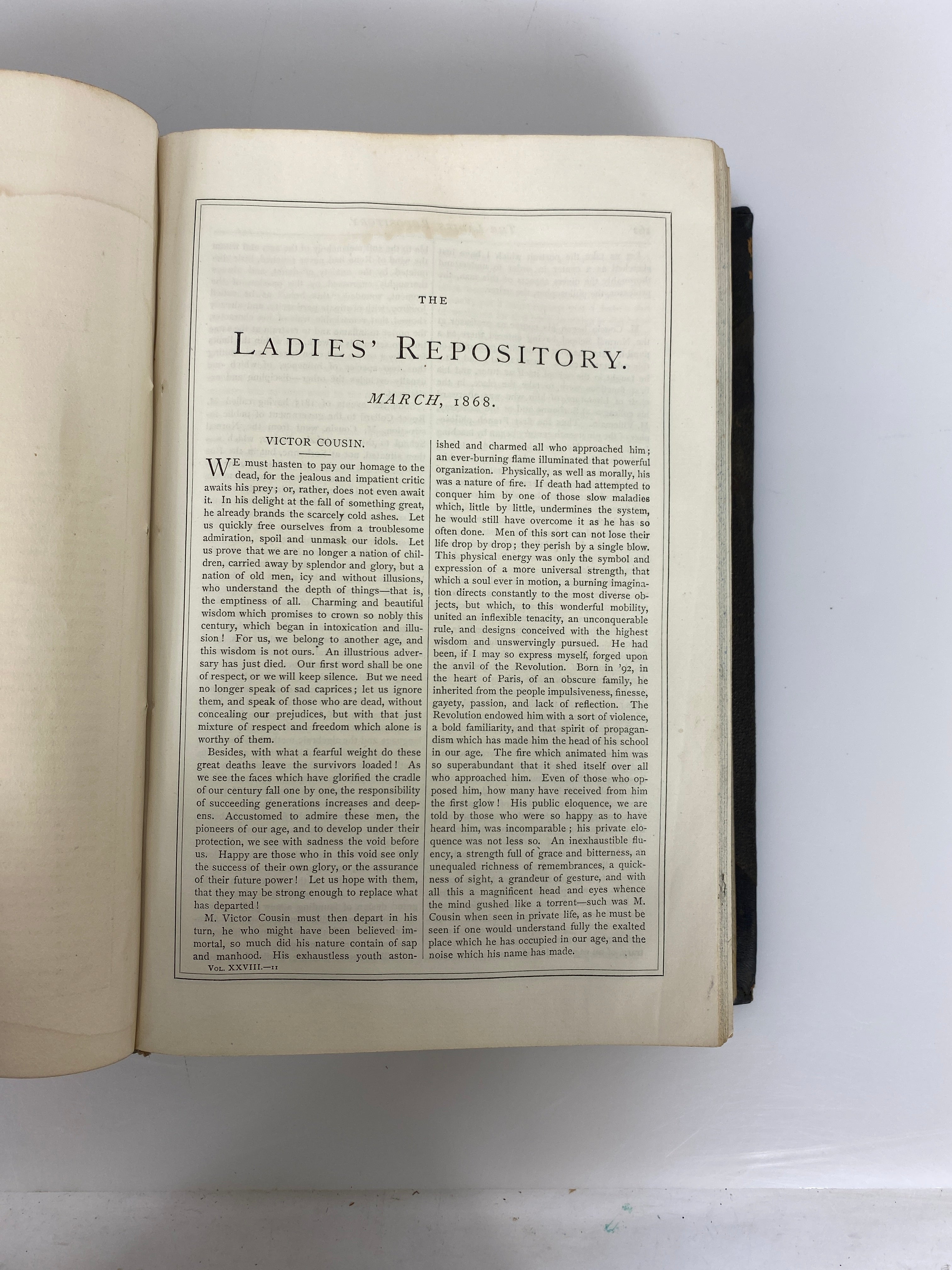3 Antique Vols: The Ladies' Repository Literature & Religion 1861-68 HC