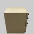 3-Drawer Metal Mobile Filing Cabinet Beige Office File Cabinet Locking