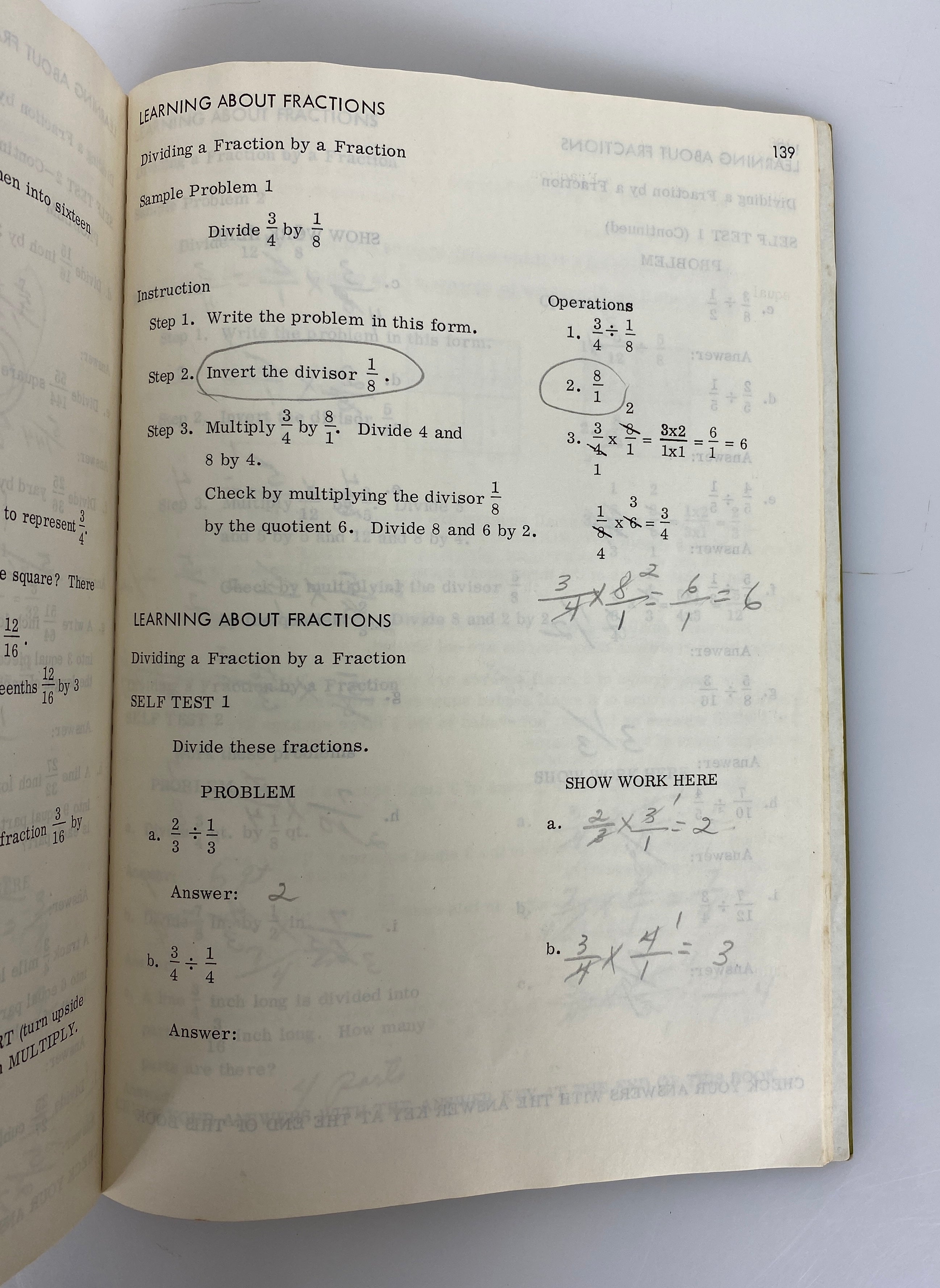 3 Essential Mathematics American School Workbooks by Chamberlain 1975 SC