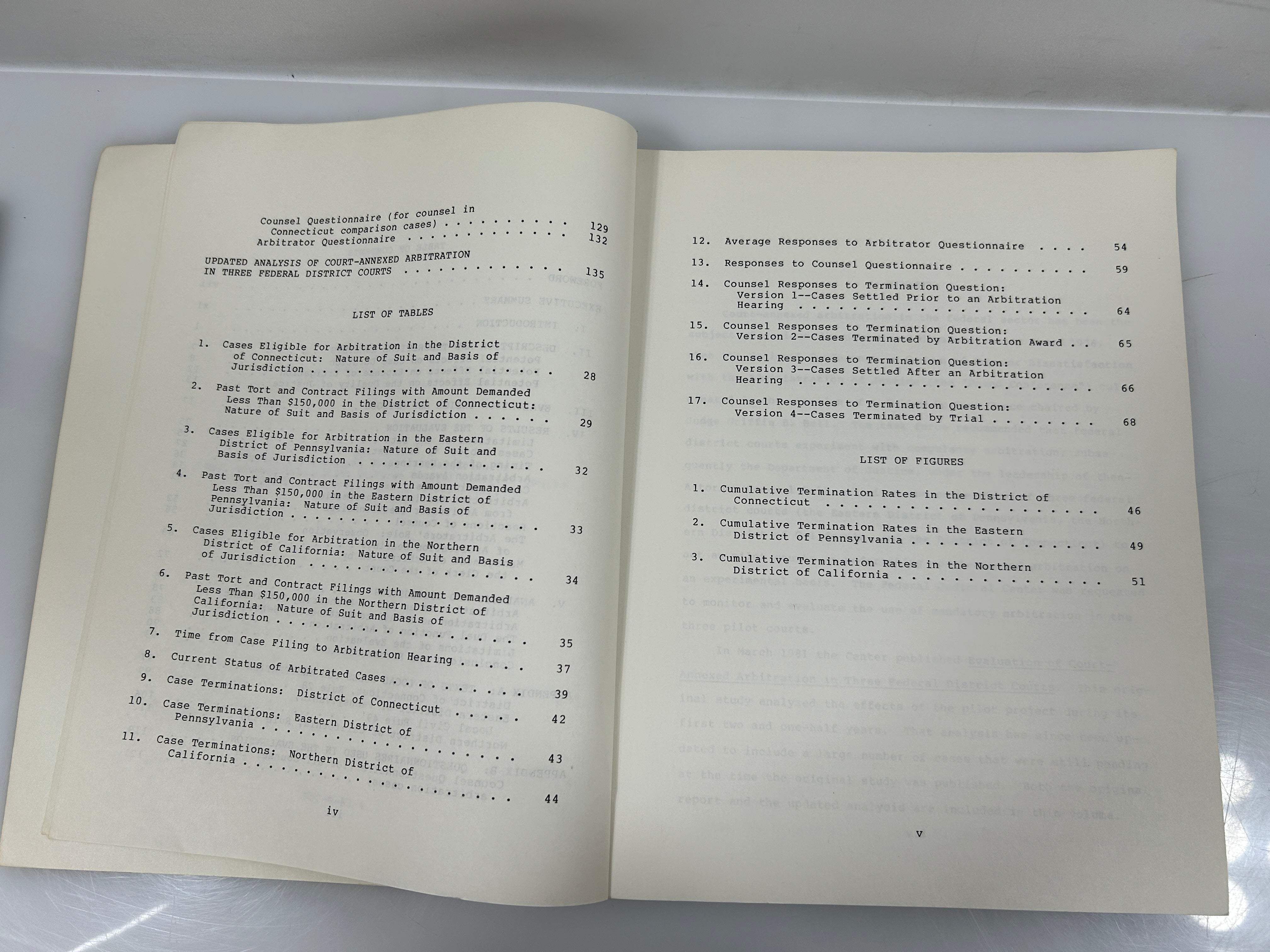 3 Federal Judiciary Center SC: Prisoner Civil Rights/Magistrates/Arbitration