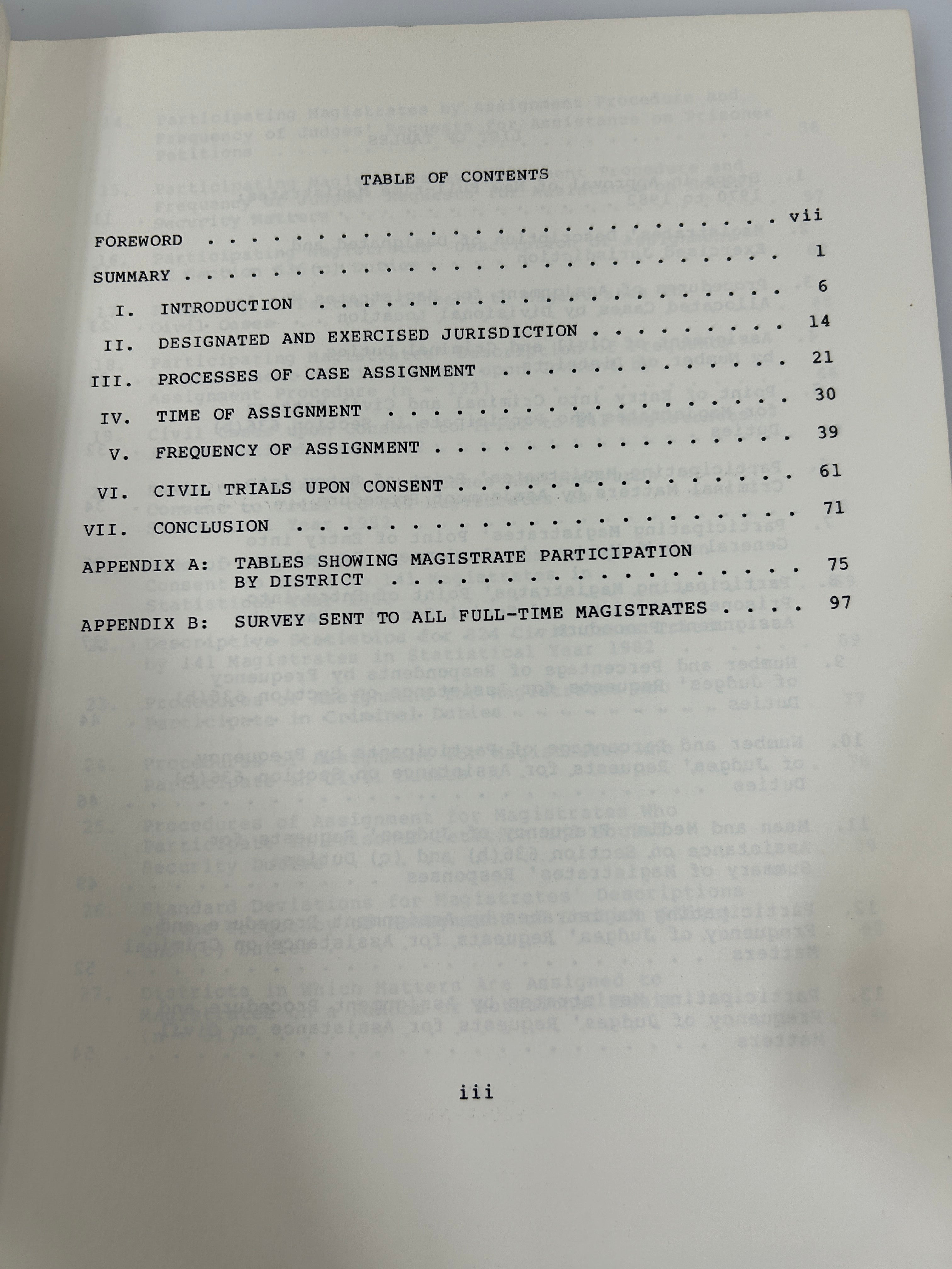 3 Federal Judiciary Center SC: Prisoner Civil Rights/Magistrates/Arbitration
