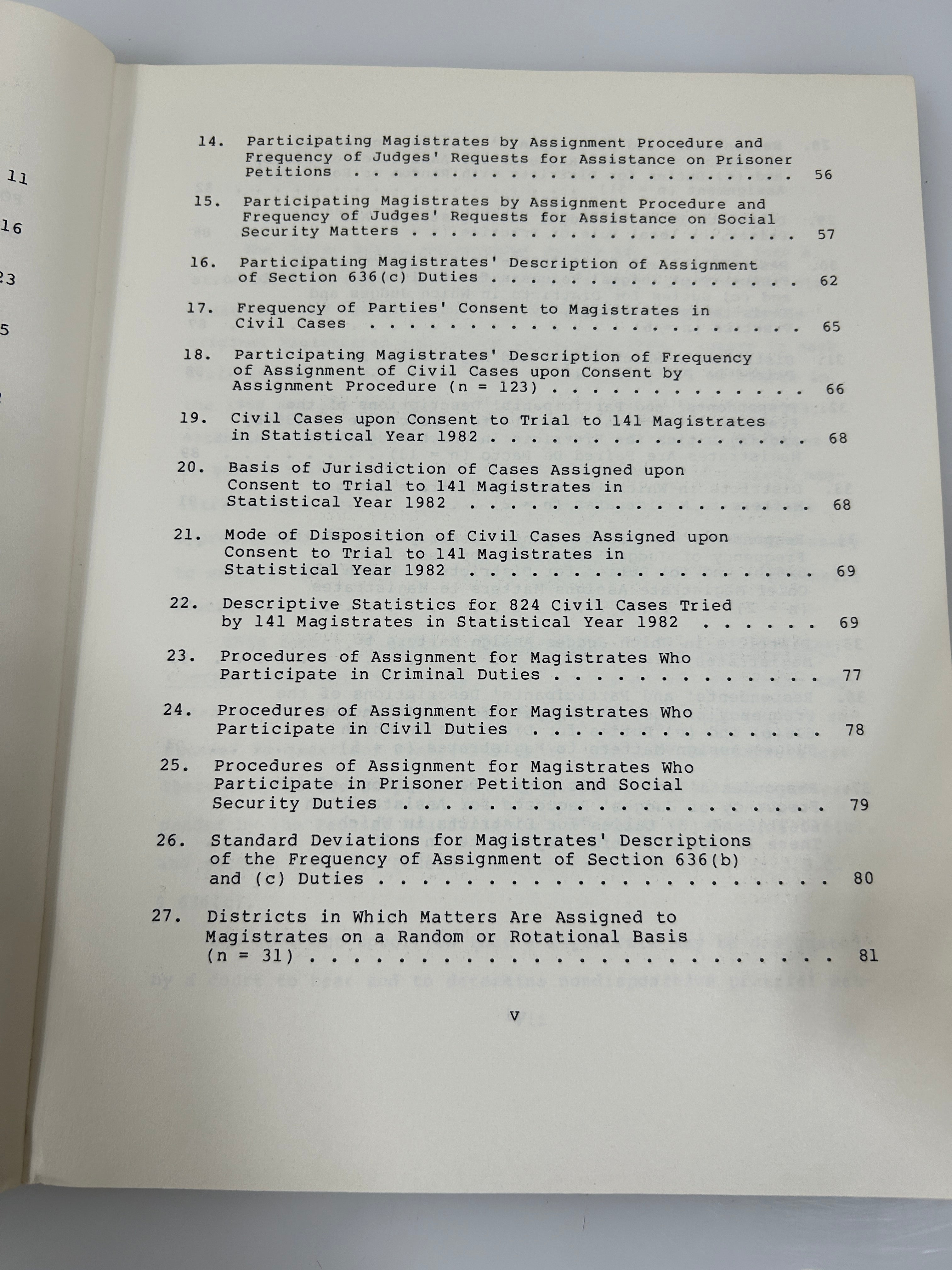 3 Federal Judiciary Center SC: Prisoner Civil Rights/Magistrates/Arbitration