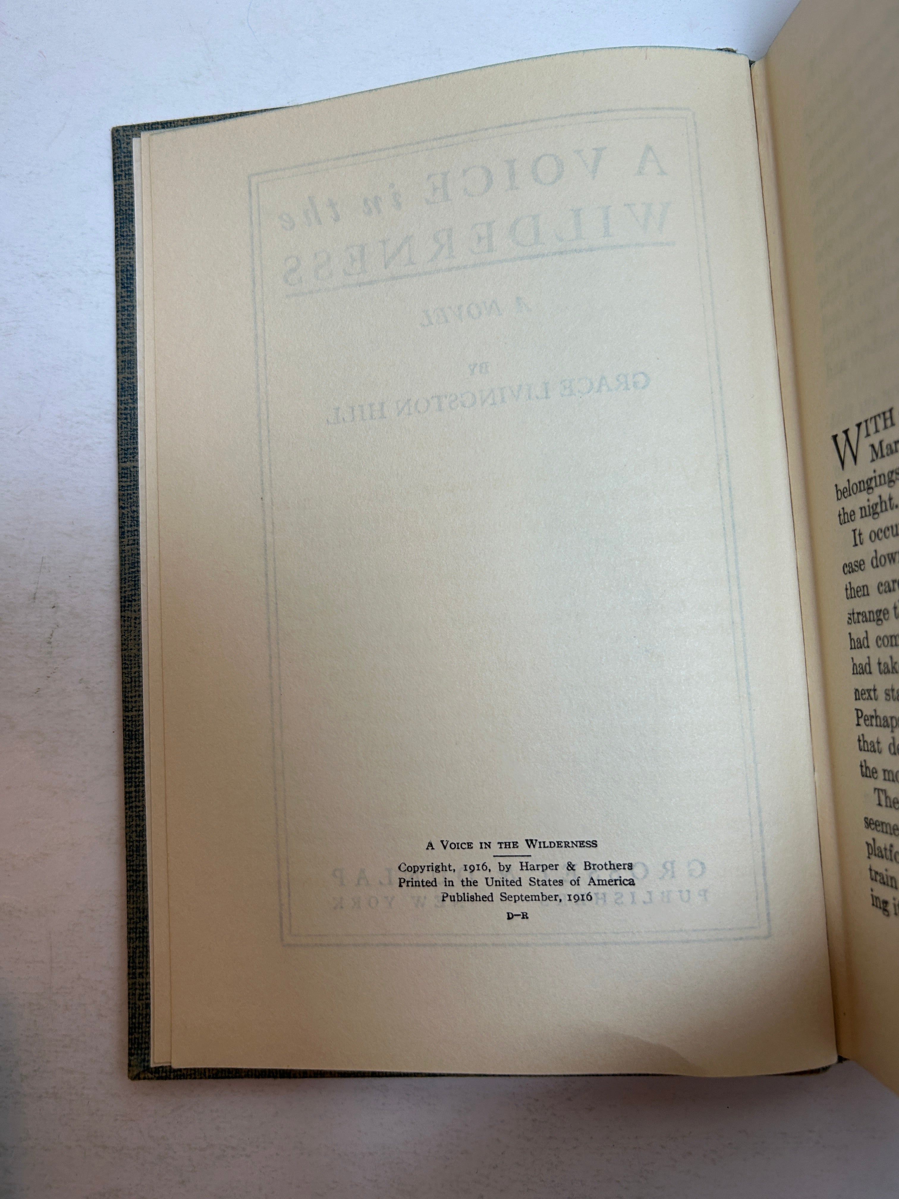 3 Grace L. Hill Dawn of the Morning/Girl of the Woods/Voice in the Wilderness HC