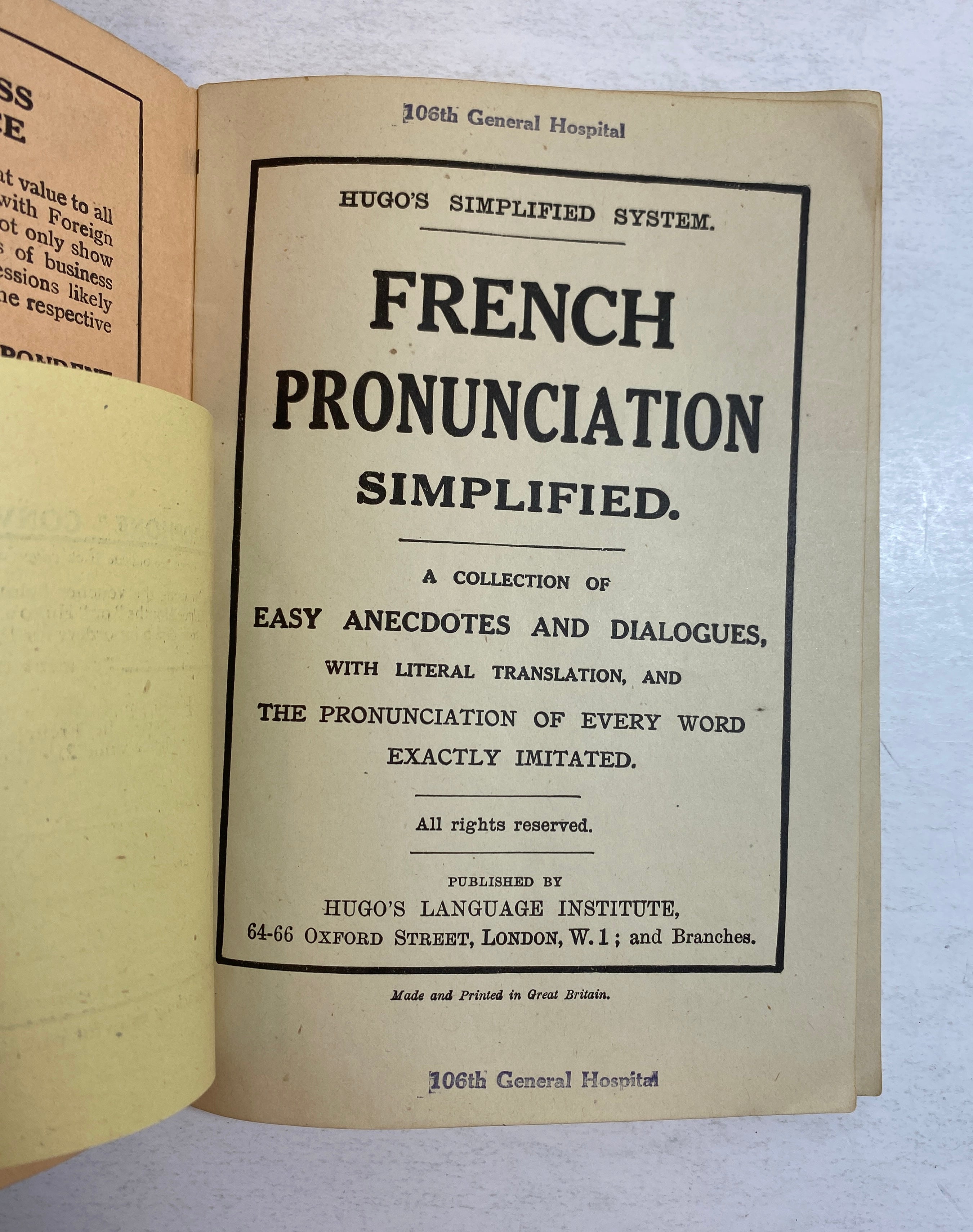 3 Hugo's Simplified System French Language Guides Pronunciation/Grammar SC