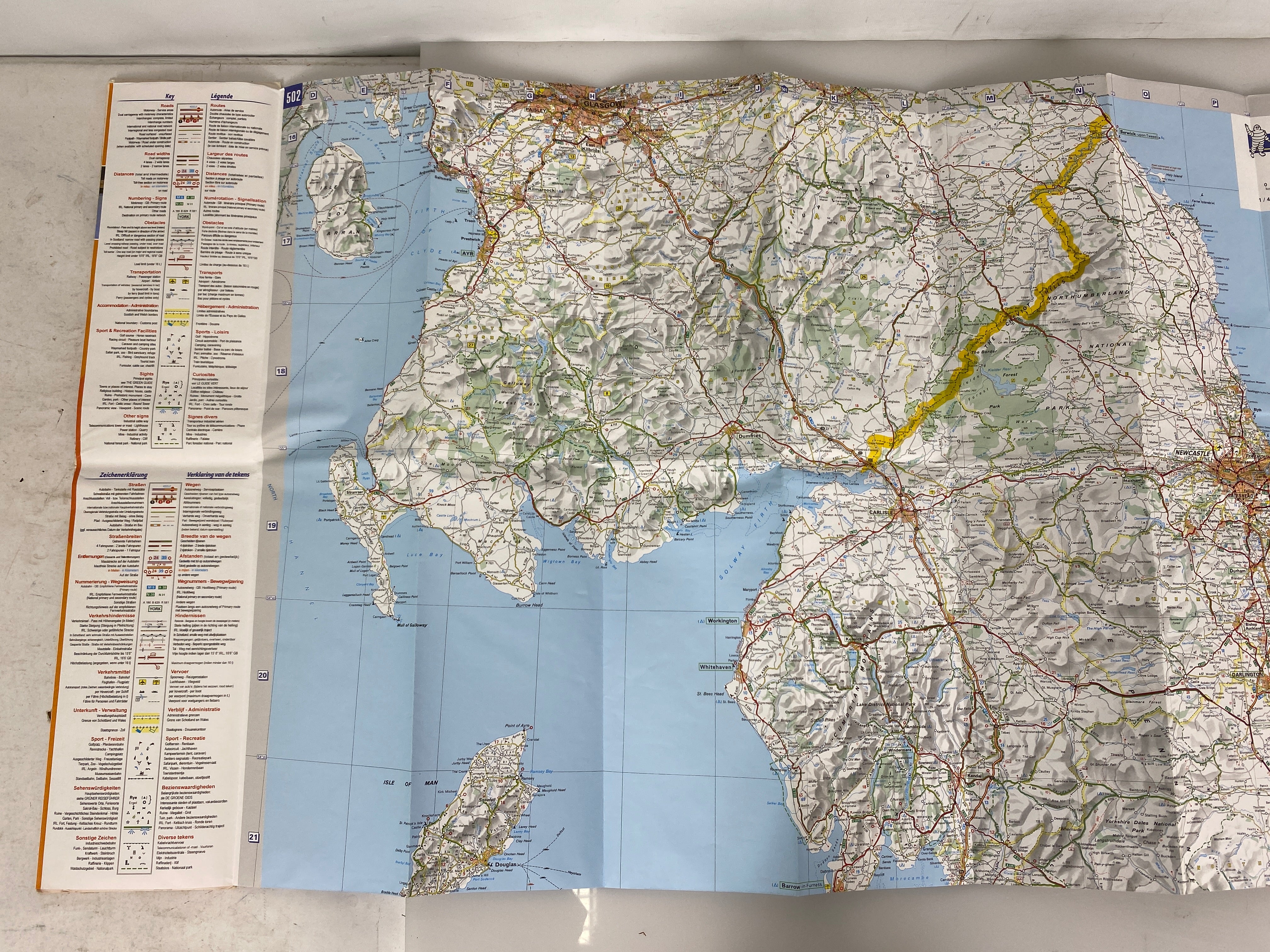 3 Michelin Regional Great Britain Maps 502/503/504 2015-2016