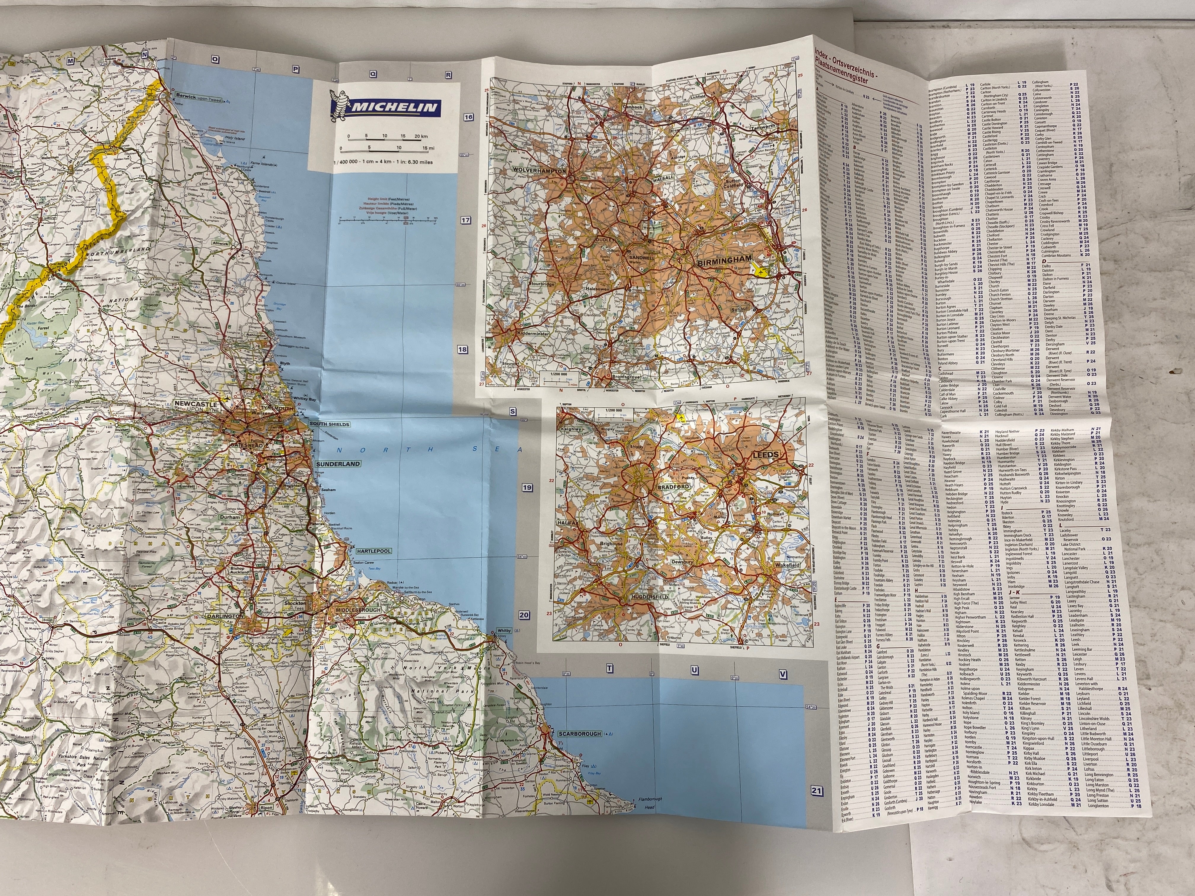 3 Michelin Regional Great Britain Maps 502/503/504 2015-2016