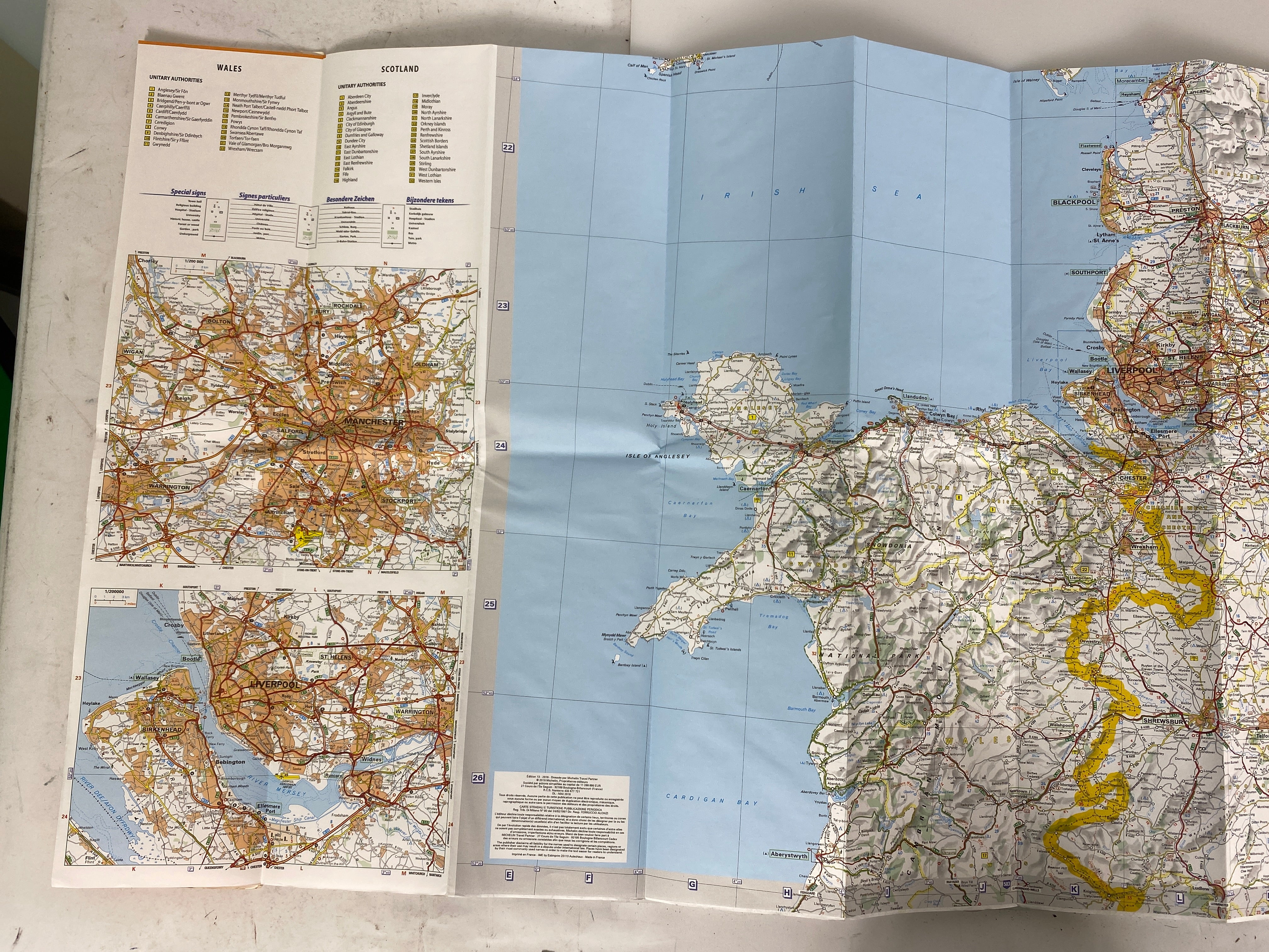 3 Michelin Regional Great Britain Maps 502/503/504 2015-2016
