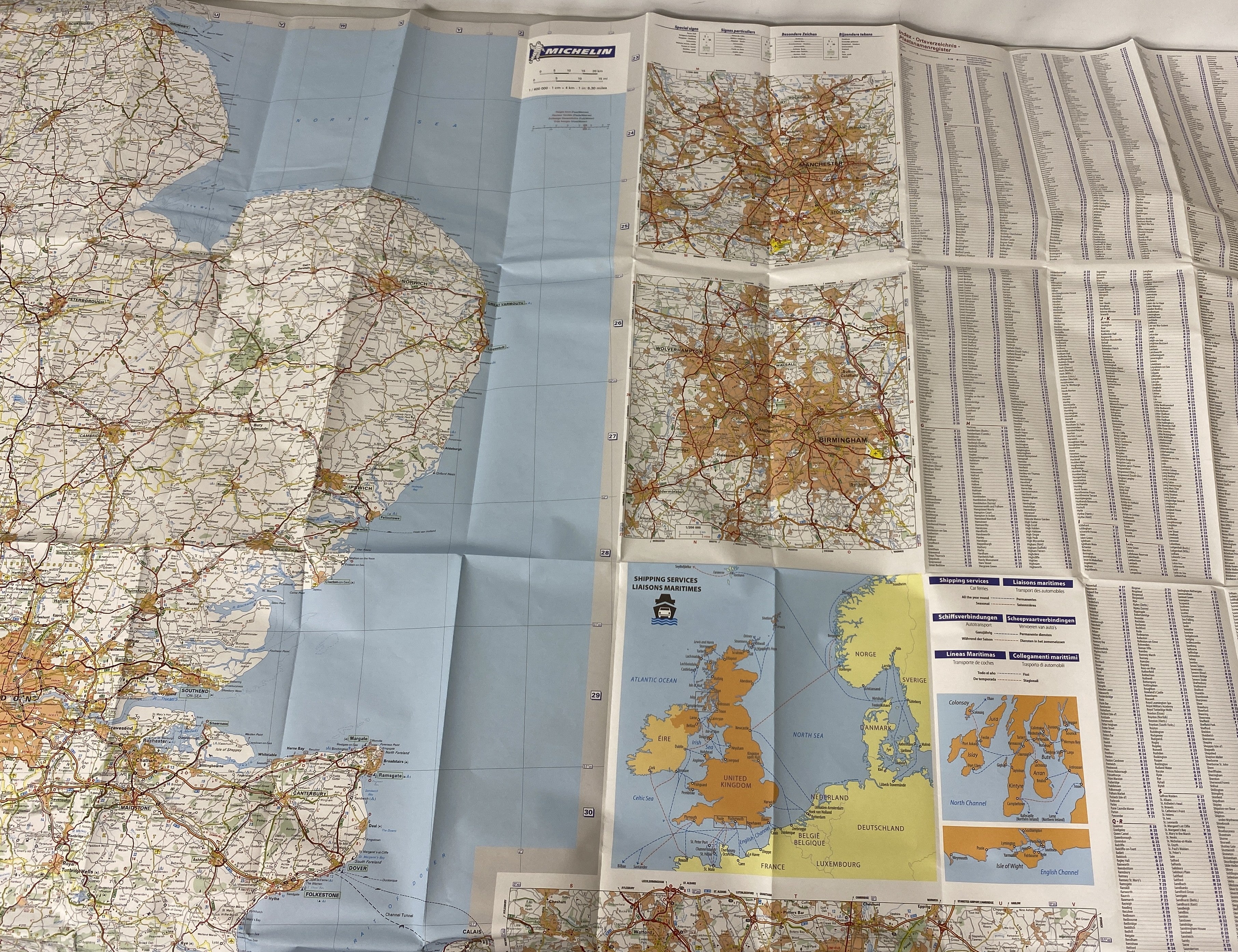 3 Michelin Regional Great Britain Maps 502/503/504 2015-2016