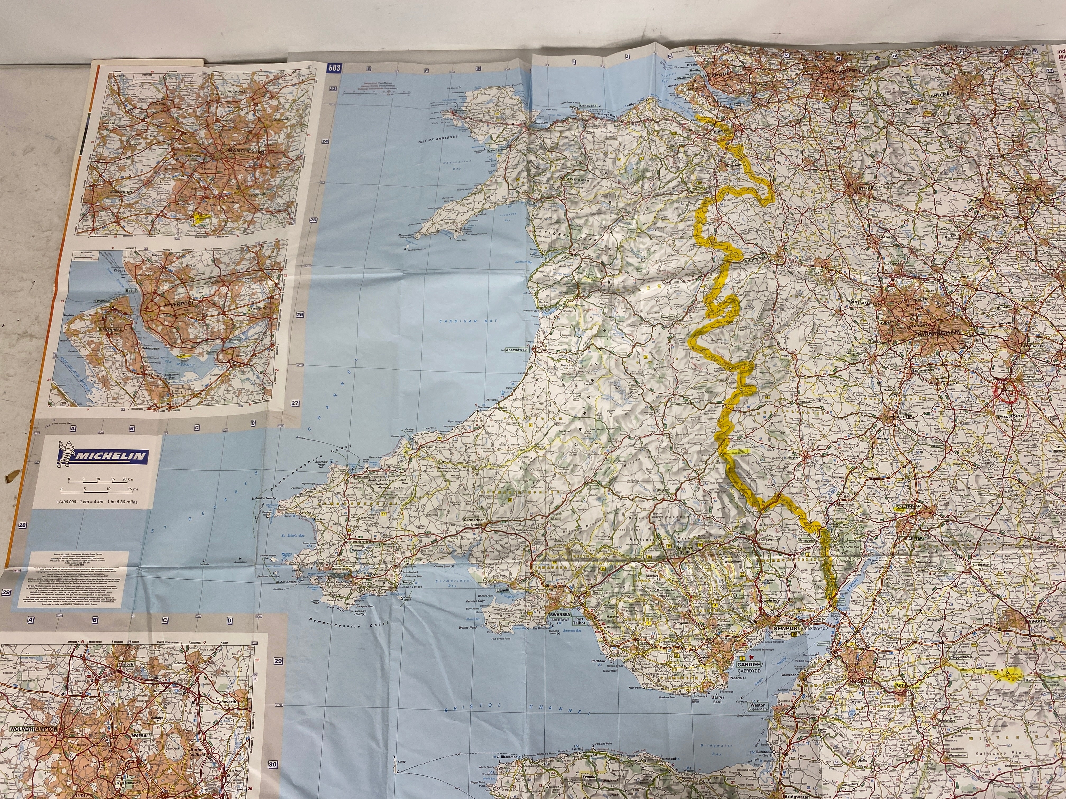 3 Michelin Regional Great Britain Maps 502/503/504 2015-2016