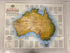 3 Nat Geo Australia Wall Maps Land of Living Fossils/Traveler's Look/Under Siege