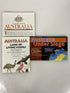 3 Nat Geo Australia Wall Maps Land of Living Fossils/Traveler's Look/Under Siege