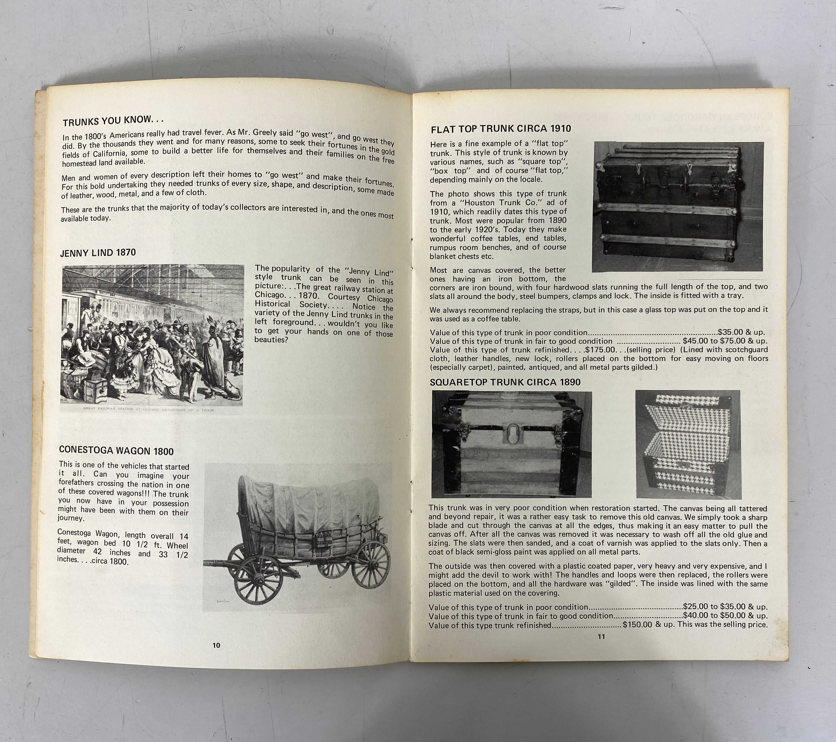 3 Vintage Antiques Guides: Trunks/Bottle Collecting/Victorian Antiques SC