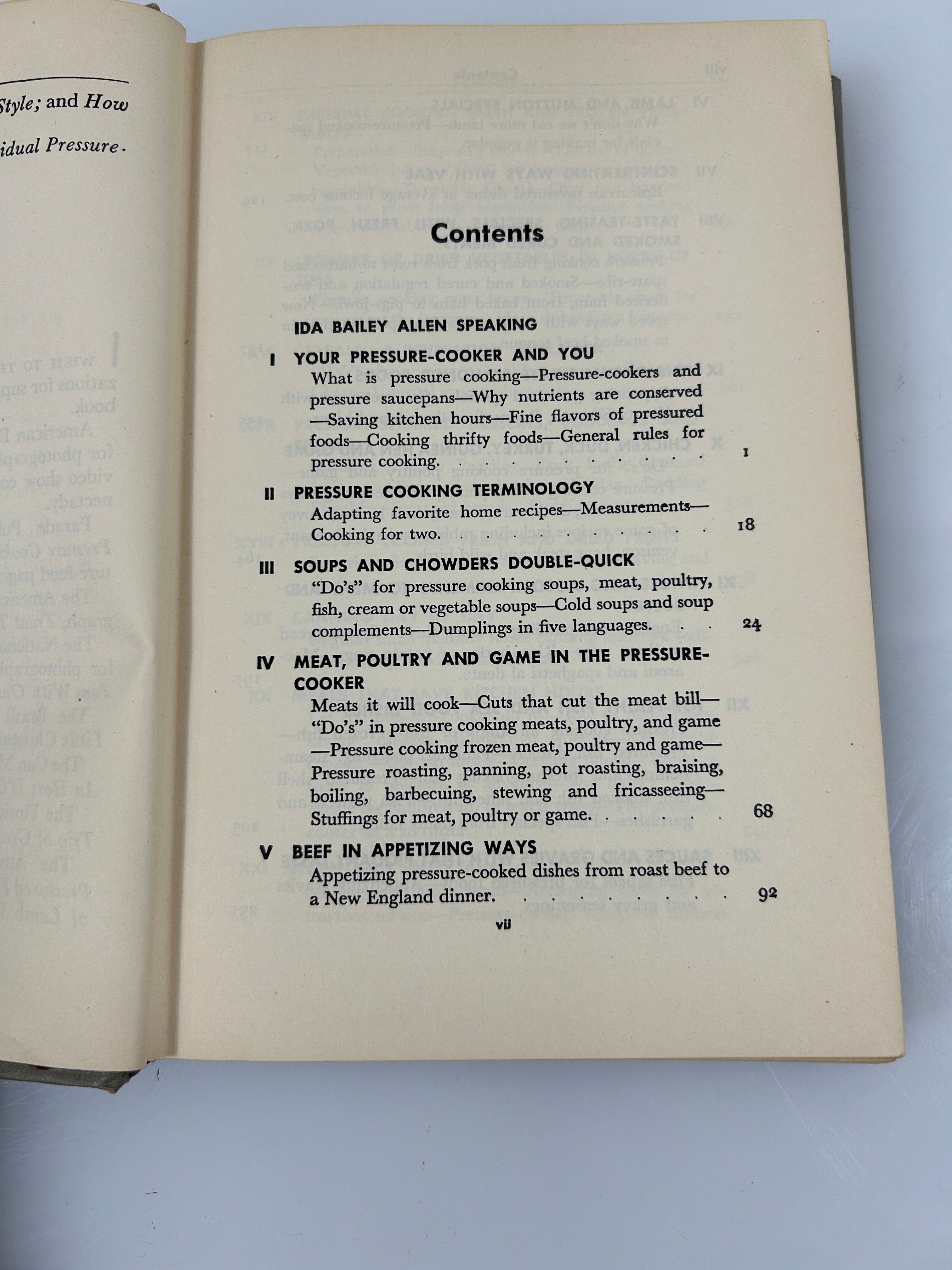 3 Vintage Cookbooks: Searchlight/Amana Recipes/Pressure Cooking 1943-48 HC