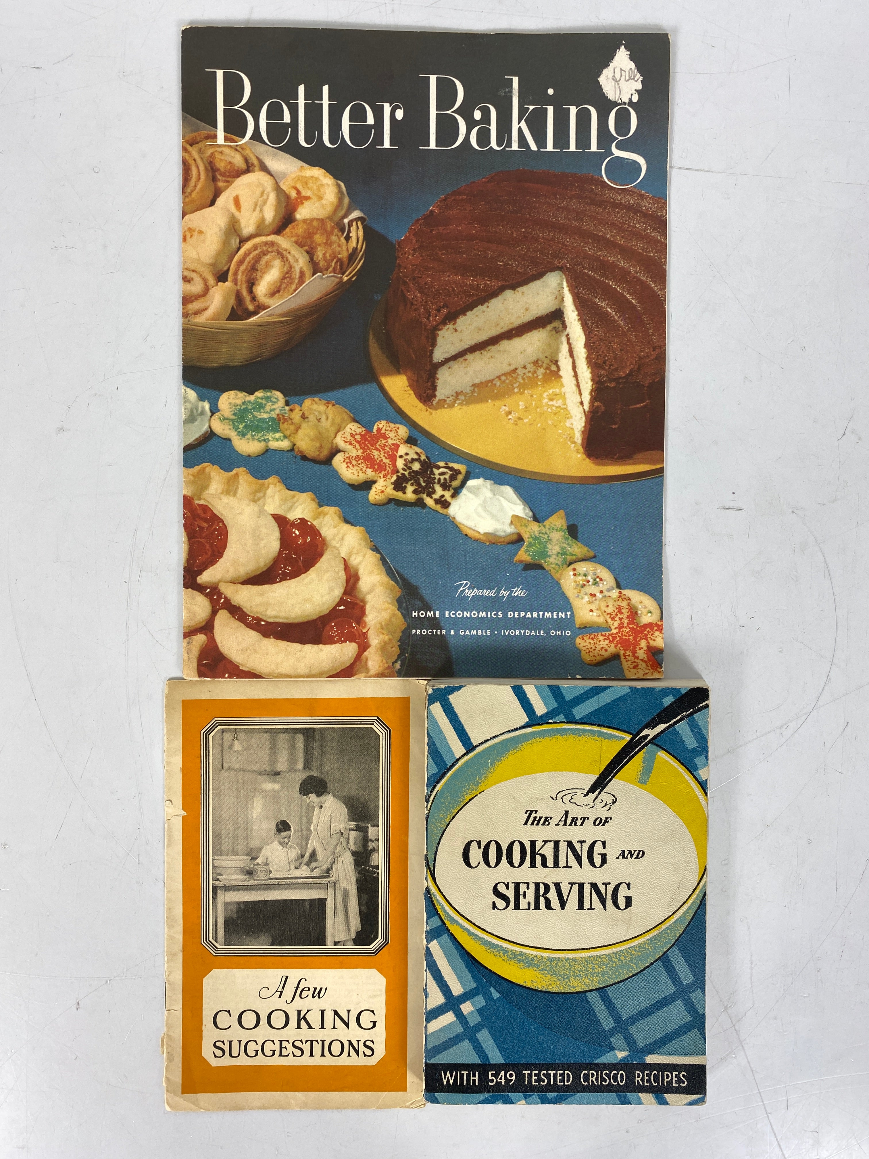 3 Vintage Crisco Recipe Books 1926-1950s Proctor & Gamble SC (Copy)