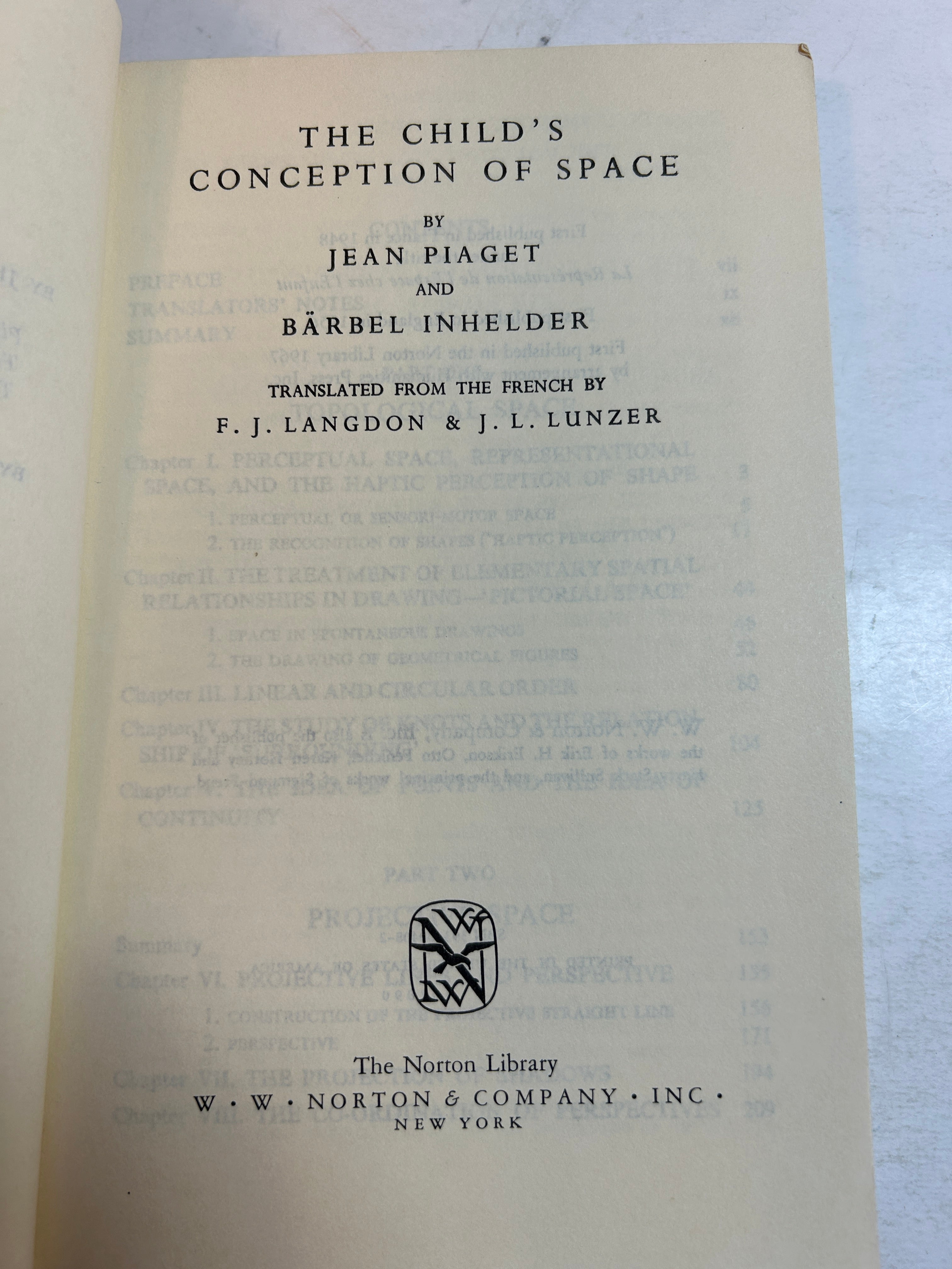 3 Vintage Jean Piaget/Barbel Inhelder Child Psychology Volumes 1959-1969