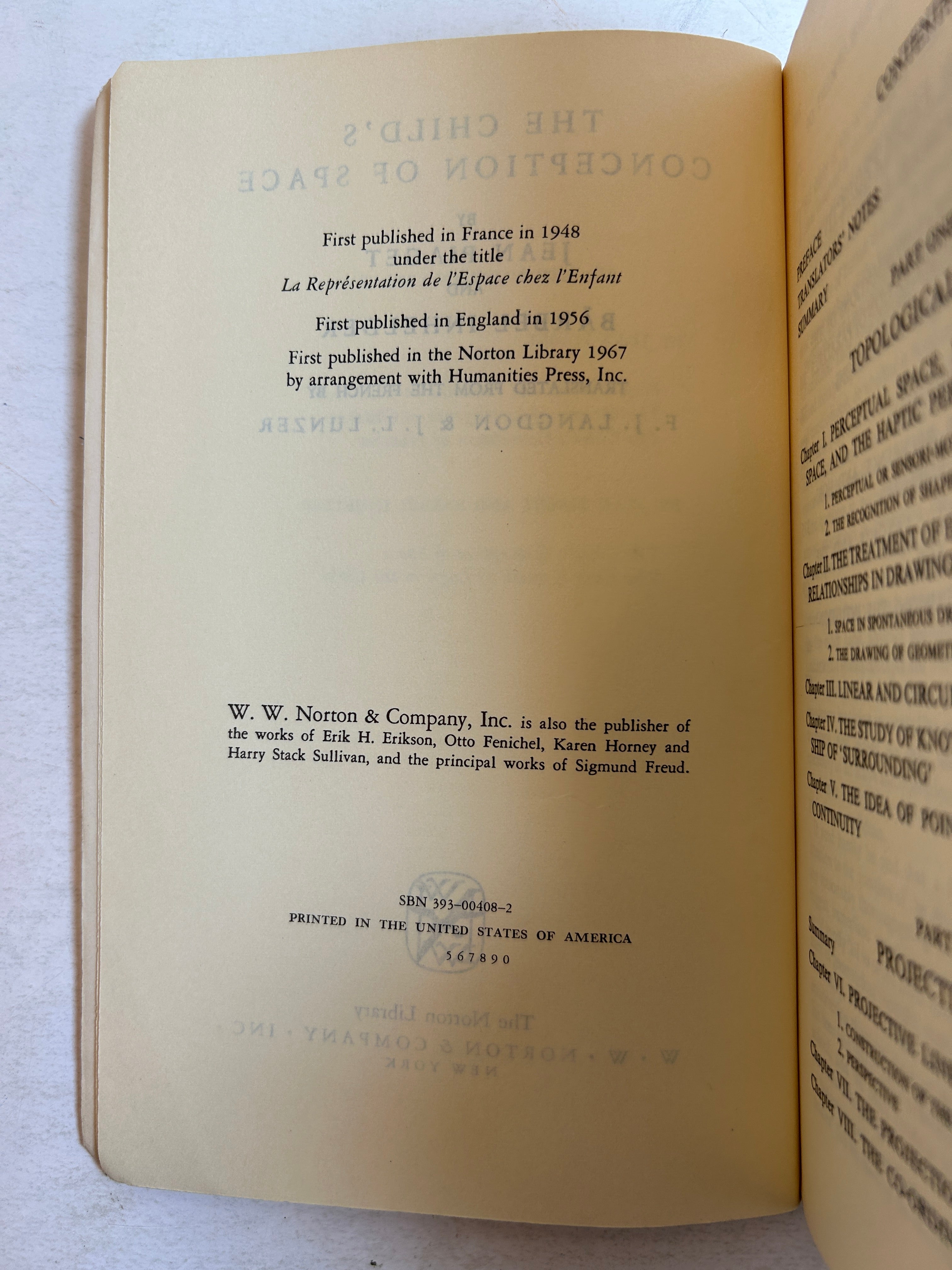 3 Vintage Jean Piaget/Barbel Inhelder Child Psychology Volumes 1959-1969