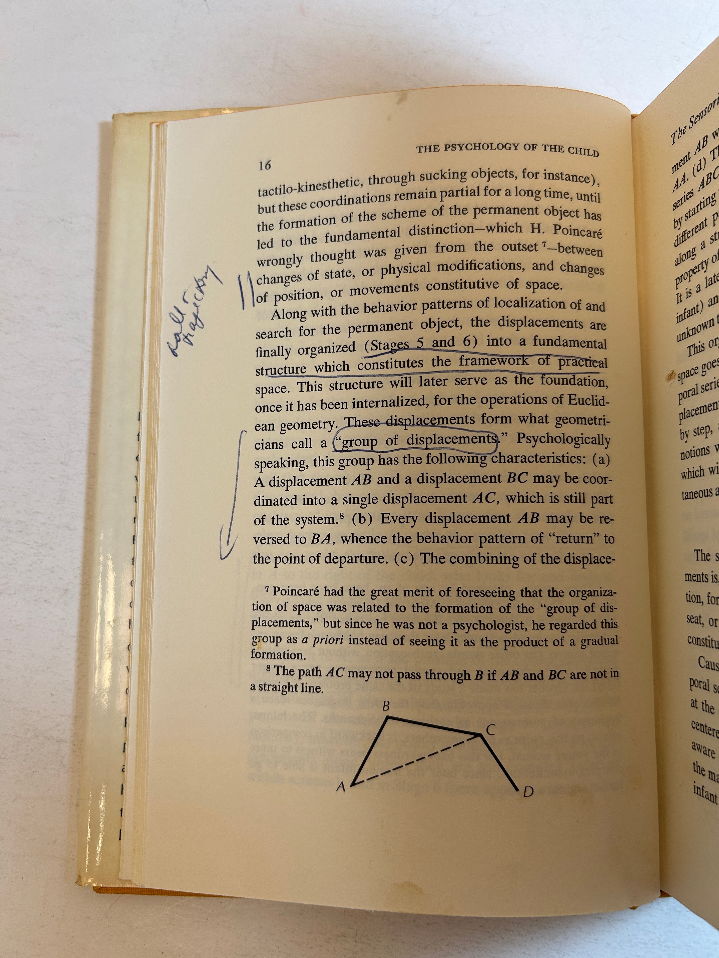 3 Vintage Jean Piaget/Barbel Inhelder Child Psychology Volumes 1959-1969