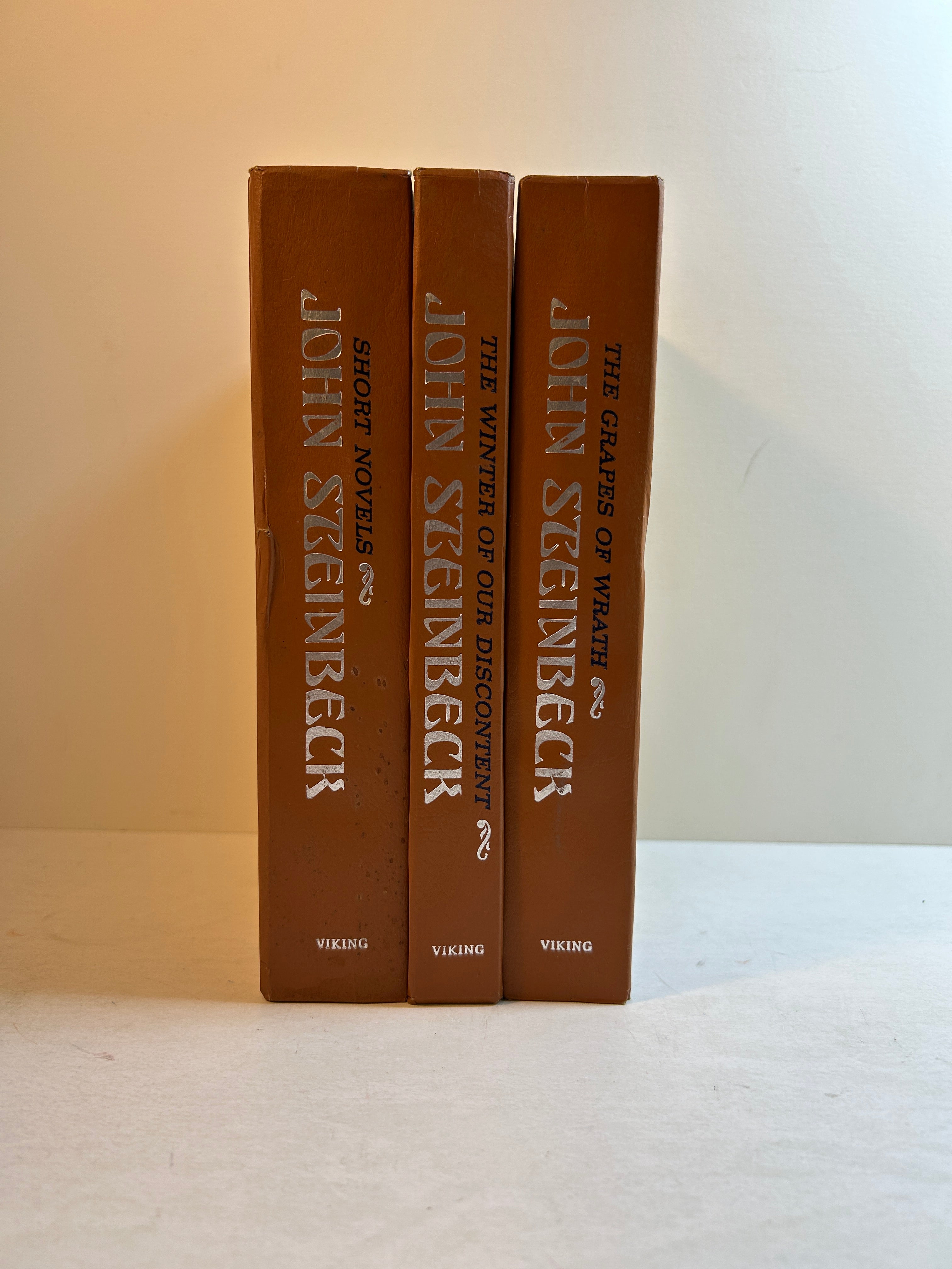 3 Vintage John Steinbeck Novels 1961-1967 The Viking Press HC