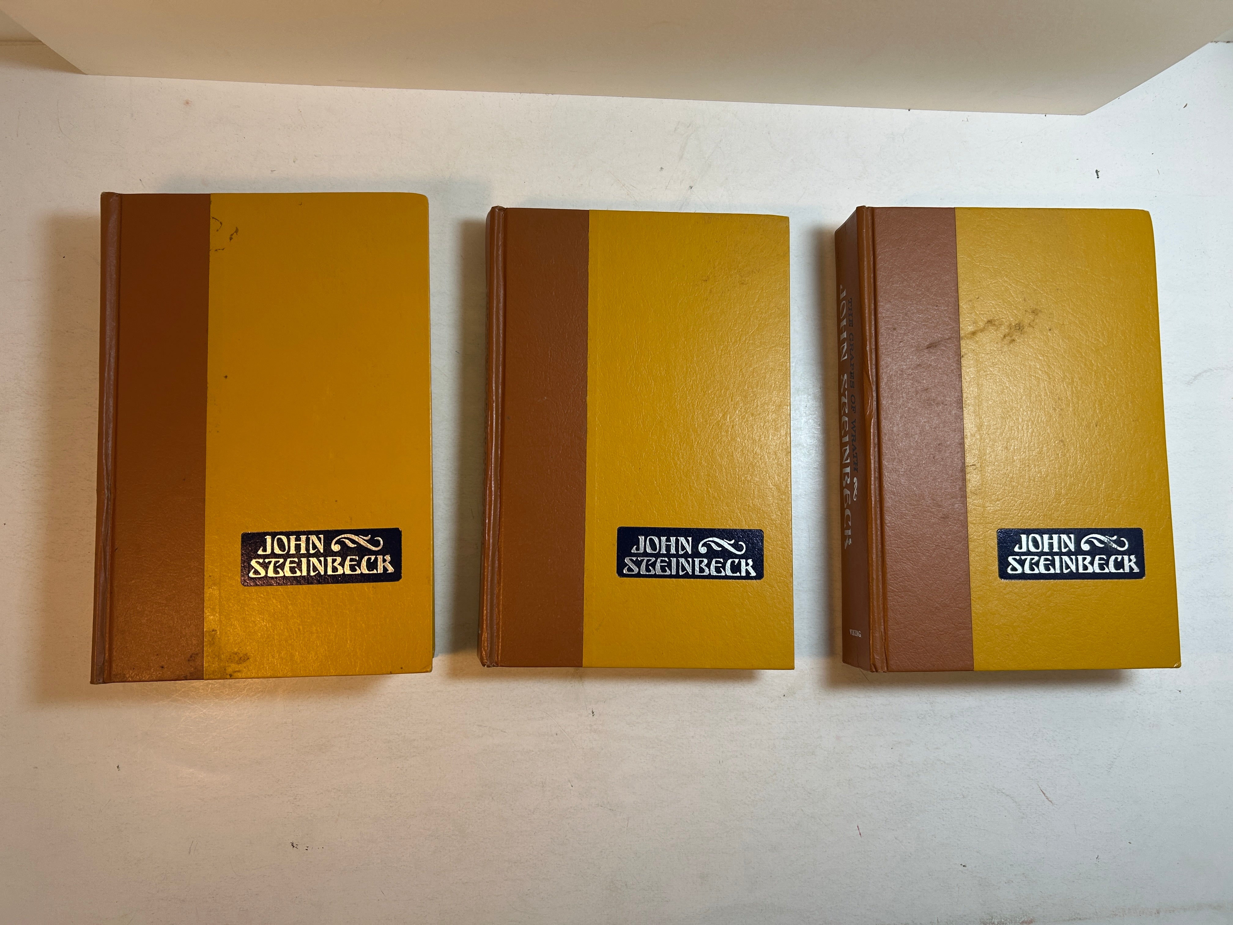 3 Vintage John Steinbeck Novels 1961-1967 The Viking Press HC