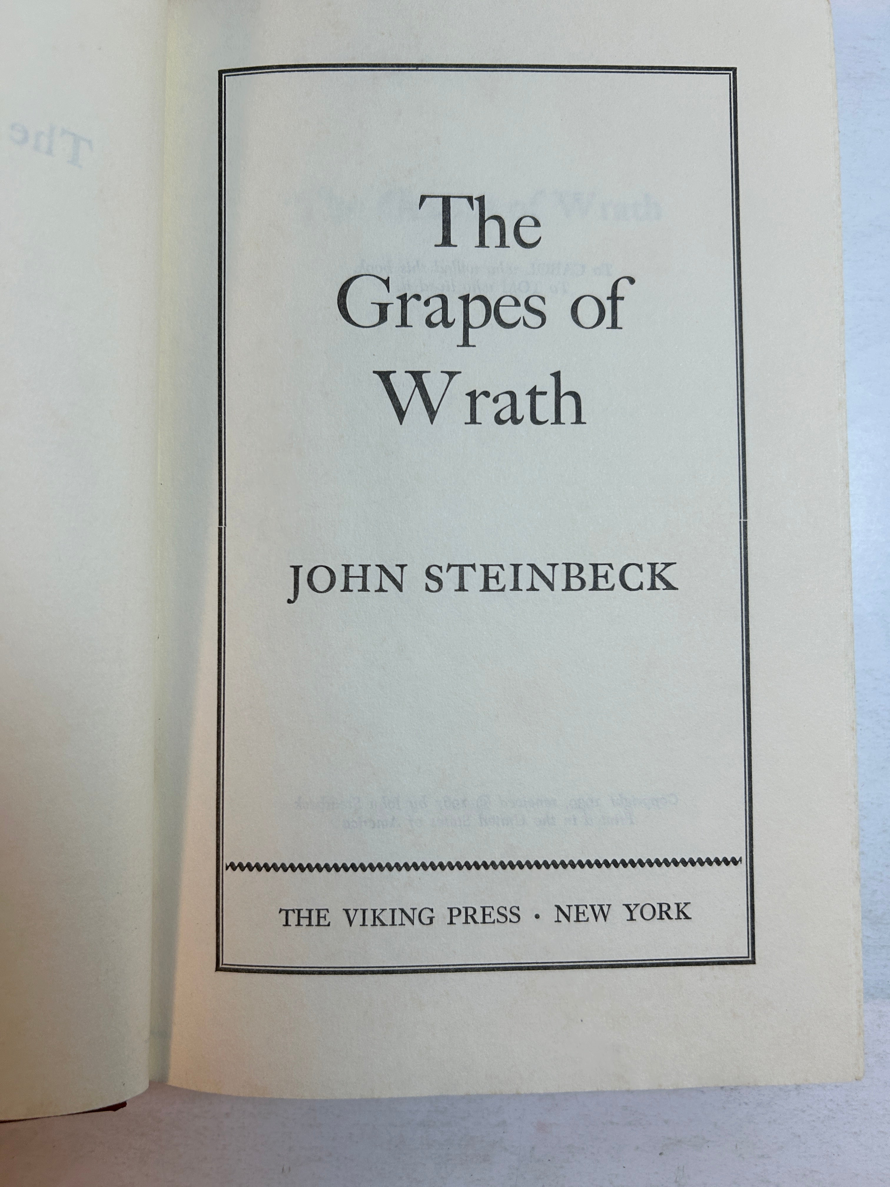 3 Vintage John Steinbeck Novels 1961-1967 The Viking Press HC