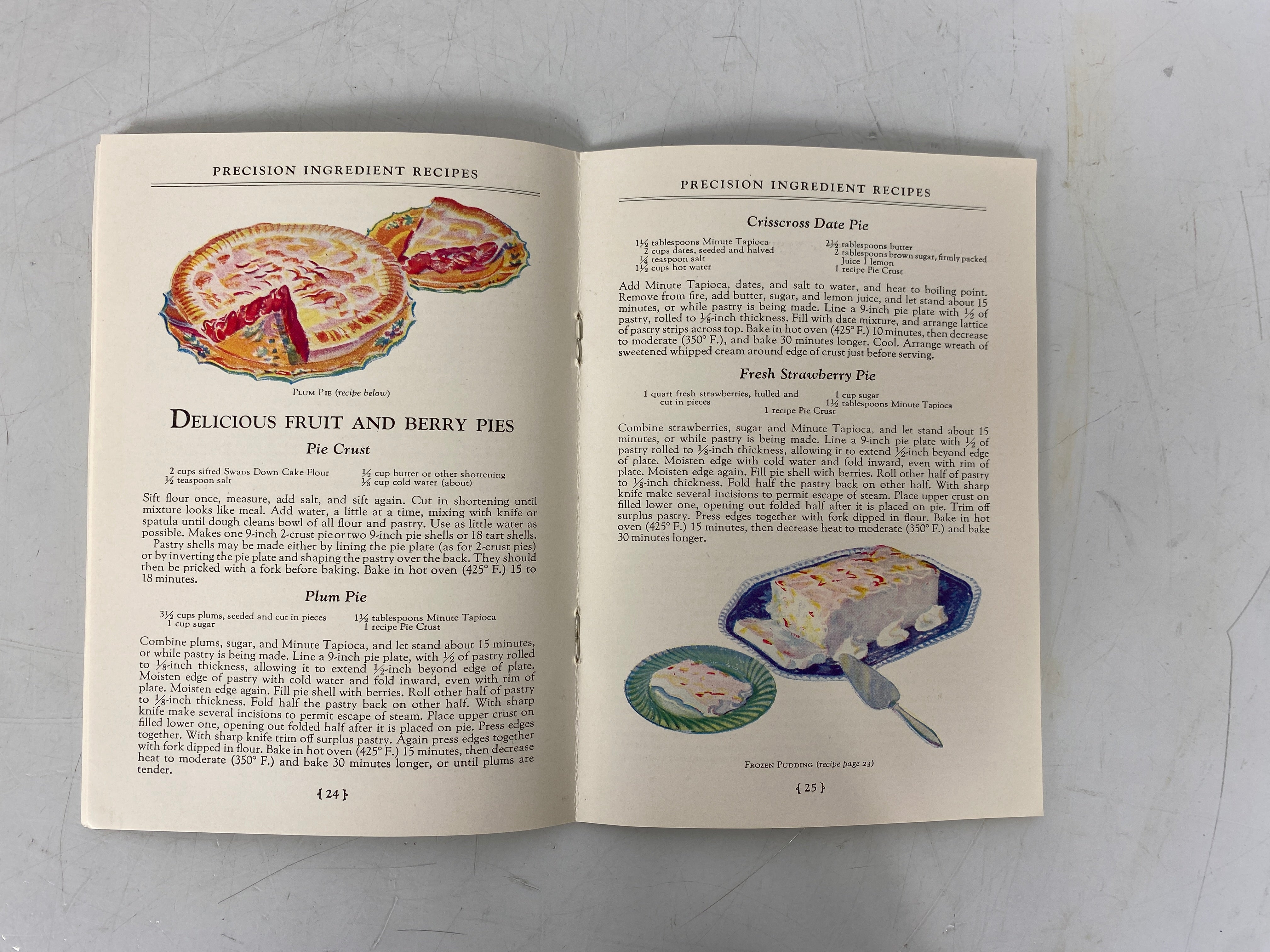 3 Vintage Minute Tapioca Recipe Booklets 1928-1934 SC