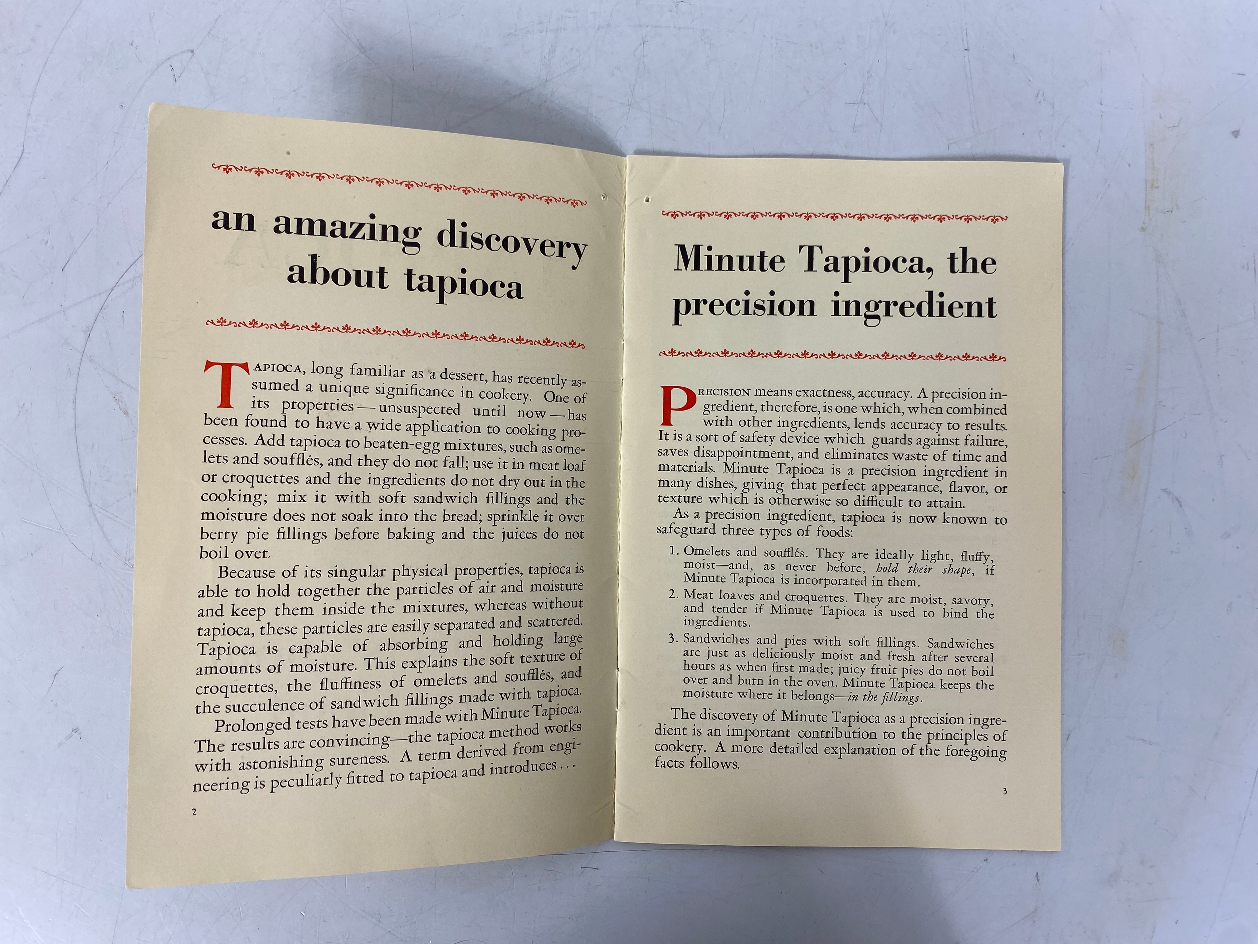 3 Vintage Minute Tapioca Recipe Booklets 1928-1934 SC