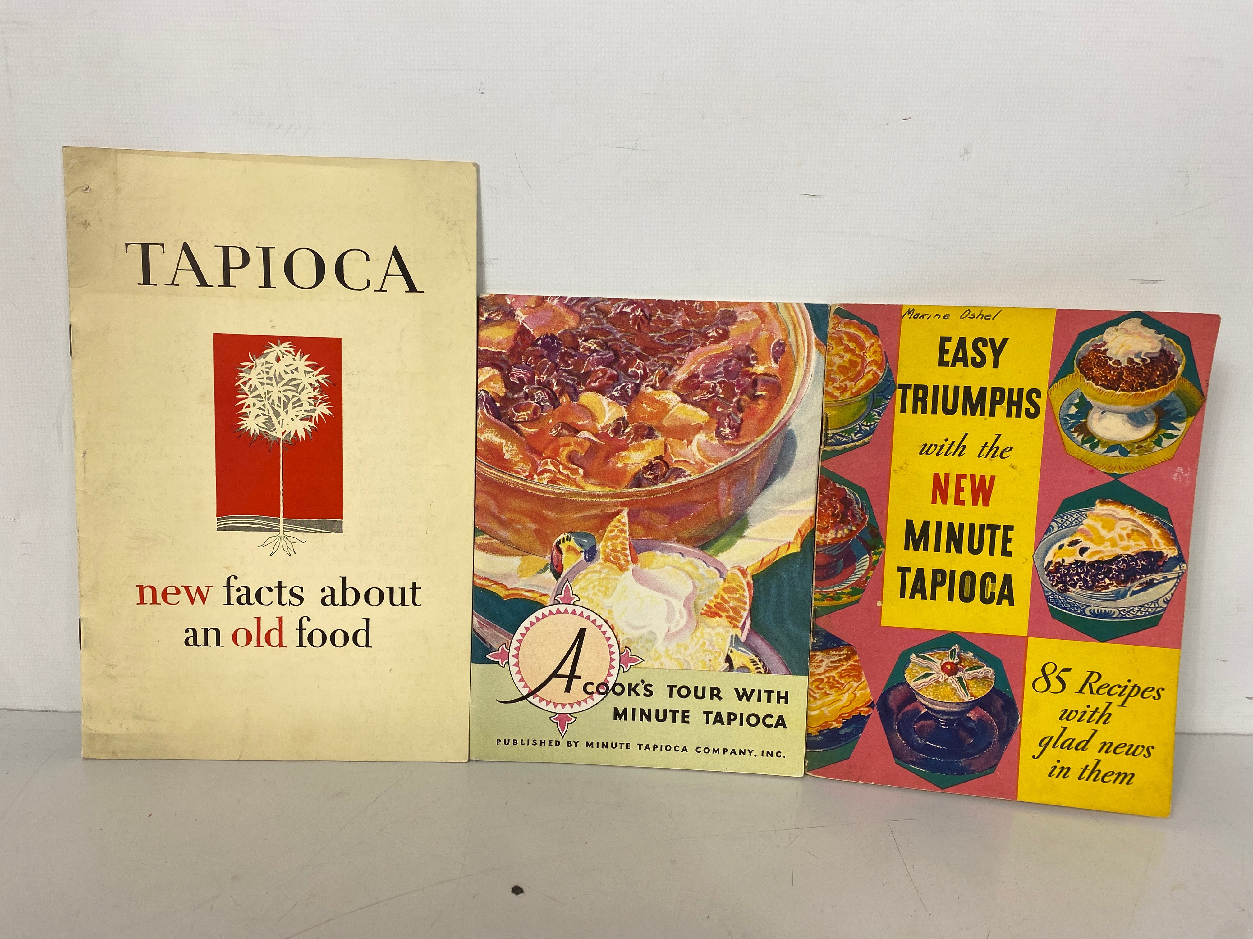 3 Vintage Minute Tapioca Recipe Booklets 1928-1934 SC