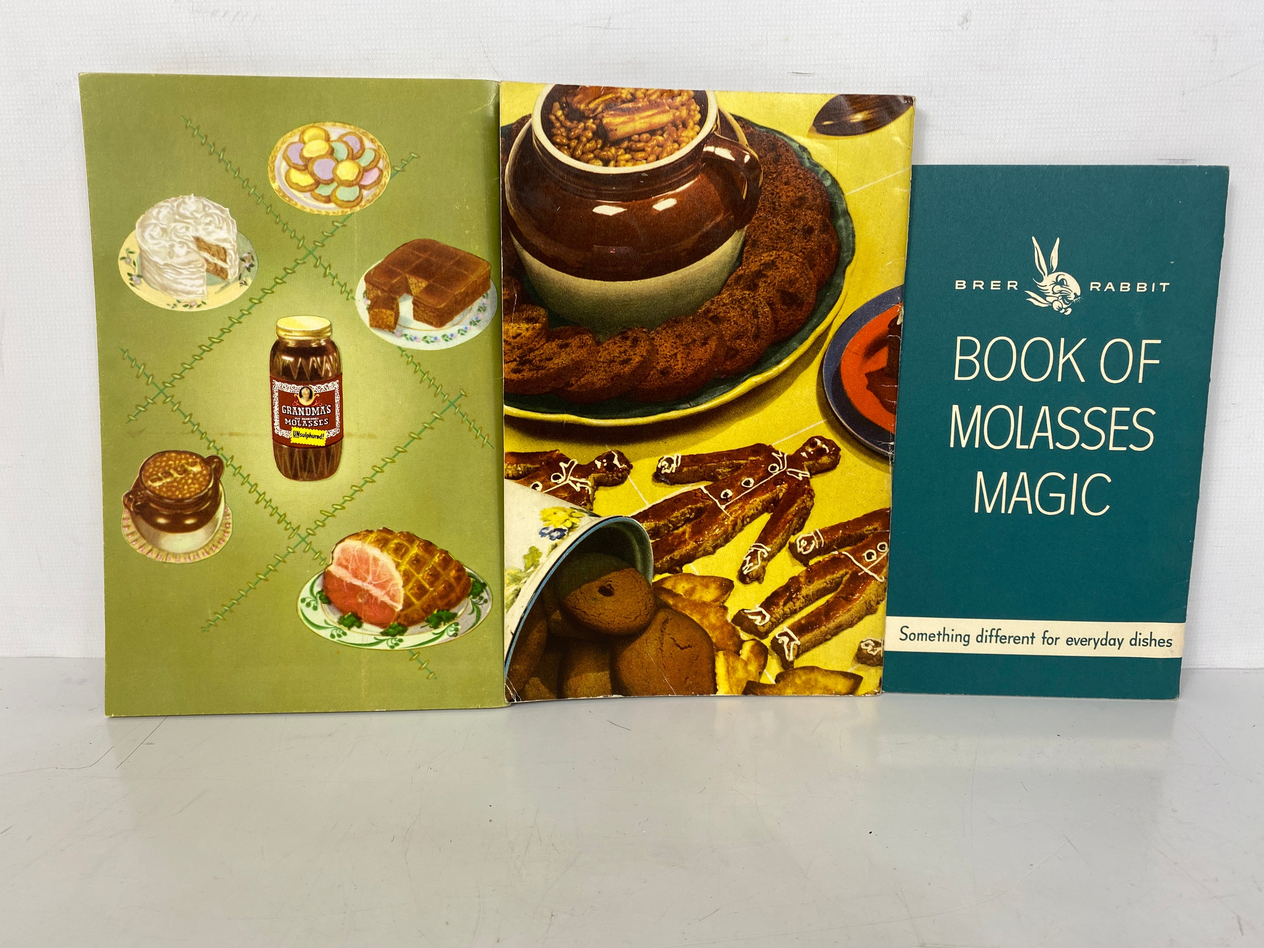 3 Vintage Molasses Recipe Books: Grandma's Recipes/Brer Rabbit 1950s SC