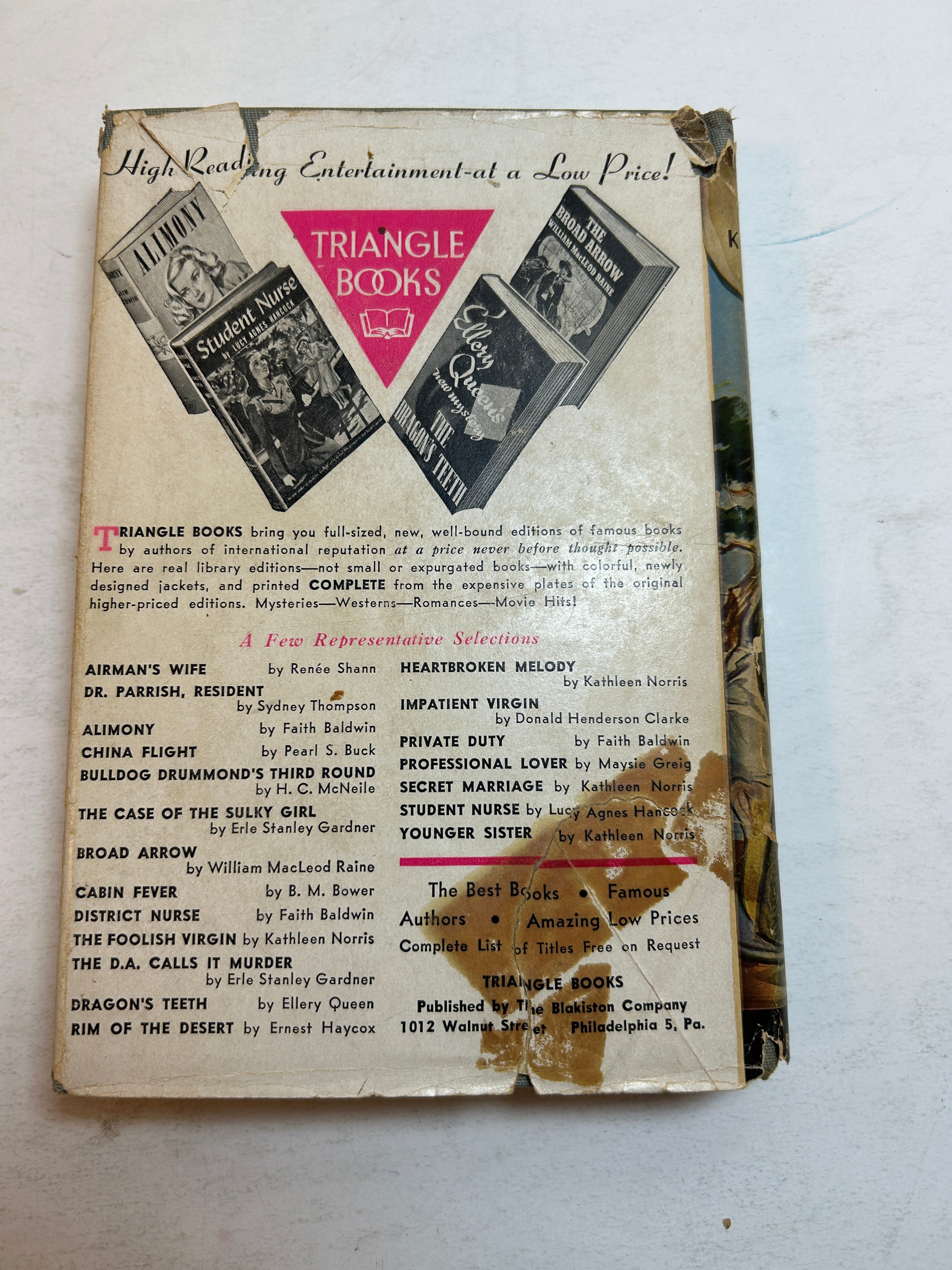 3 Vintage Novels: Younger Sister/Dark Star/Heiress 1945-1987 HC DJ