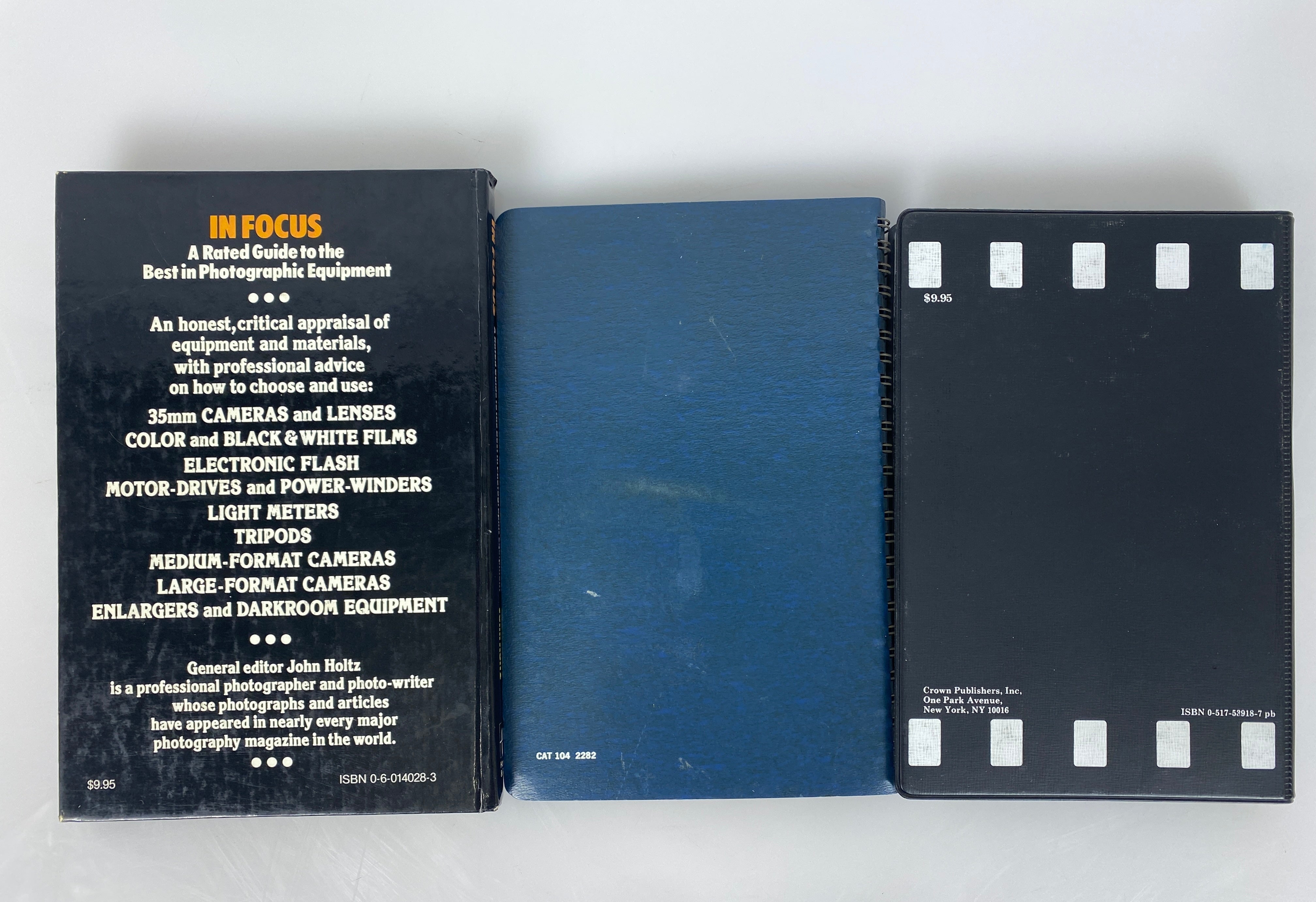 3 Vintage Photography Books: 35mm Handbook/Kodak Photoguide/In Focus 1975-80