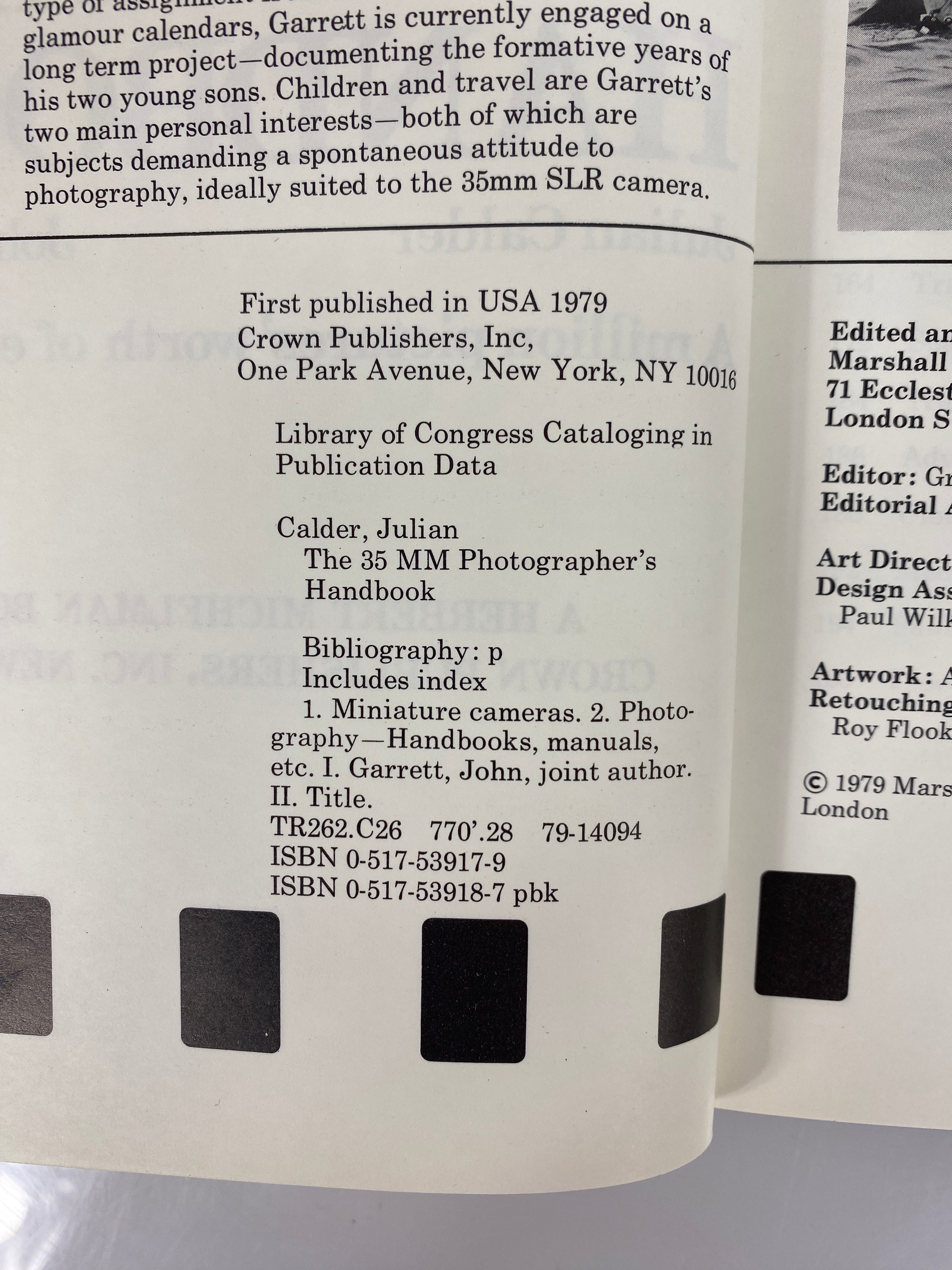 3 Vintage Photography Books: 35mm Handbook/Kodak Photoguide/In Focus 1975-80