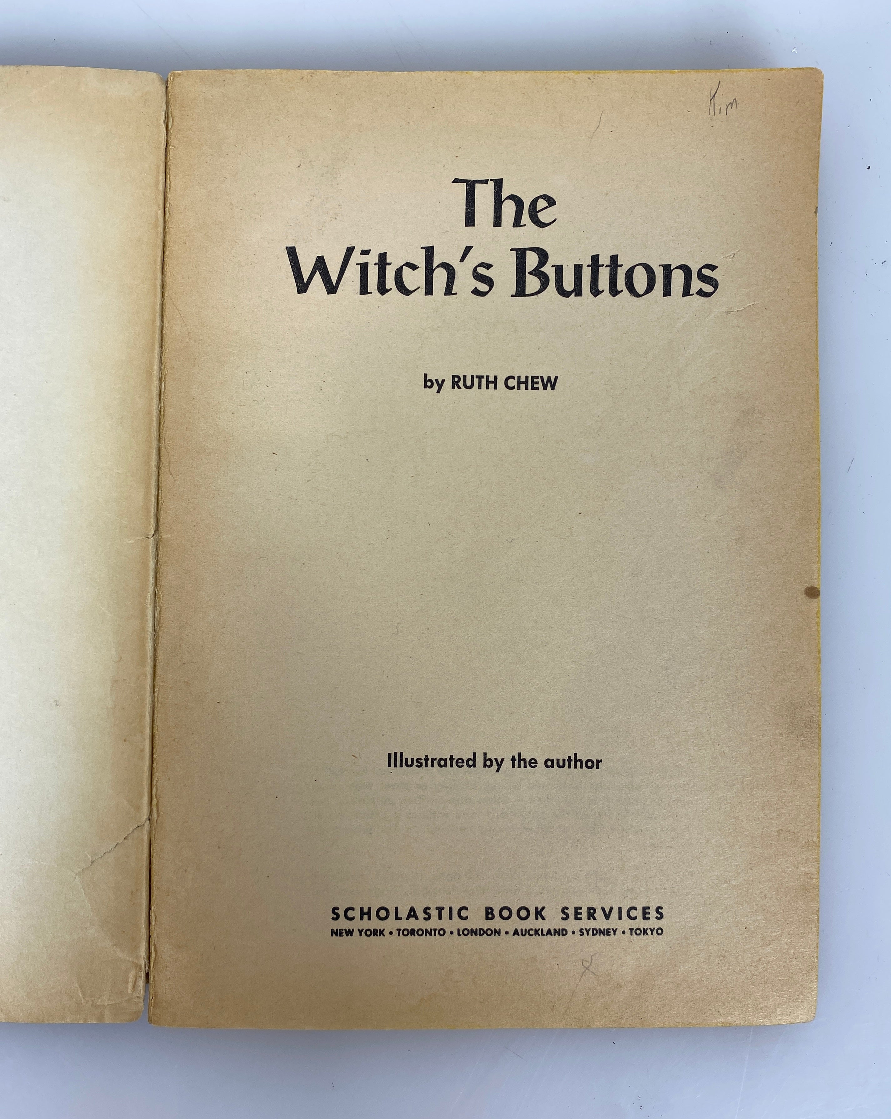 3 Vintage Scholastic PB: The Witch's Buttons/Tricky Tales/Blue Ribbons for Meg