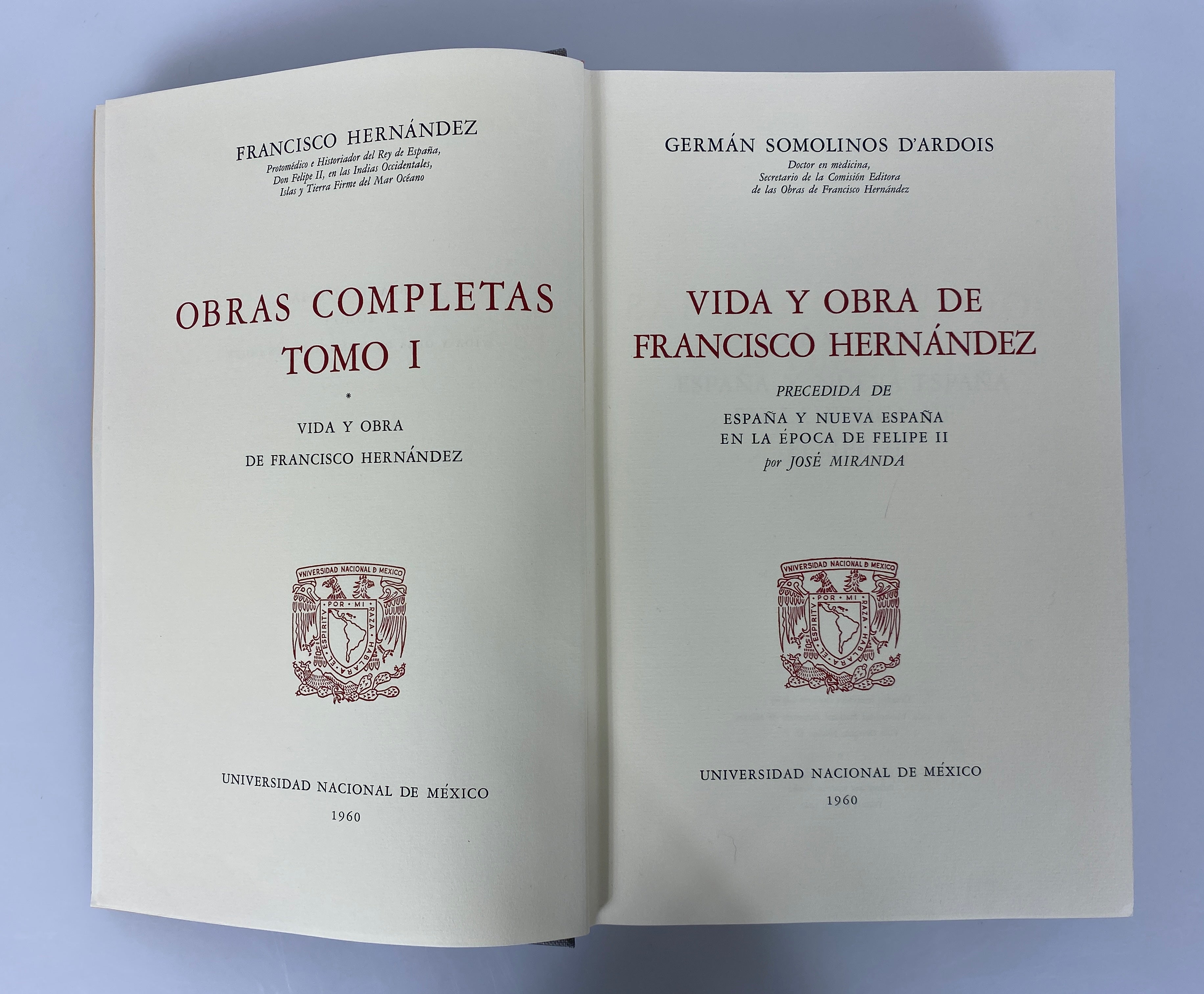 3 Vol Set: Life & Works of Francisco Hernandez/Natural History of New Spain HC