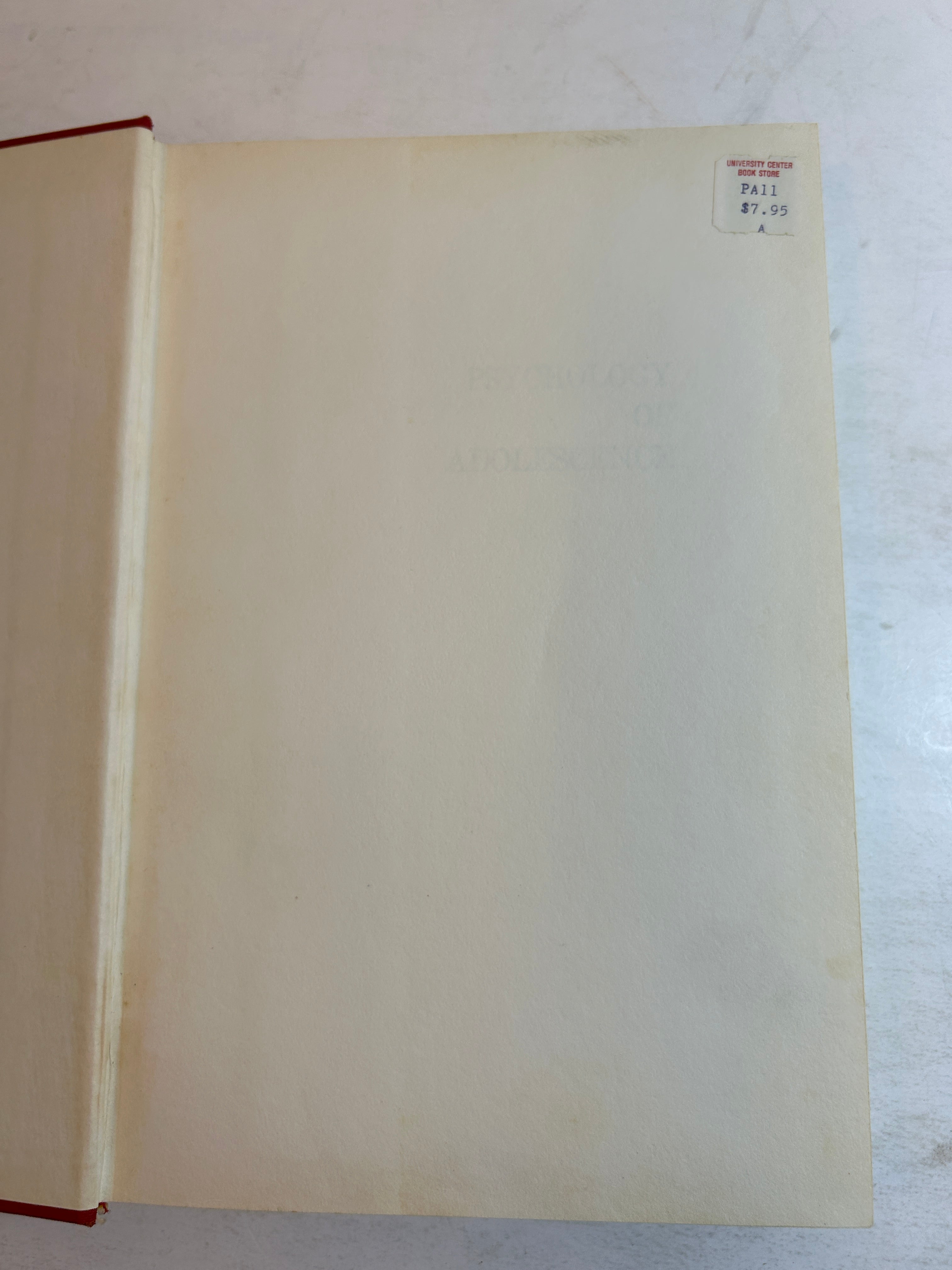 3 Vols: Child Psychology/Psychology of Adolescence/Family Society & Individual