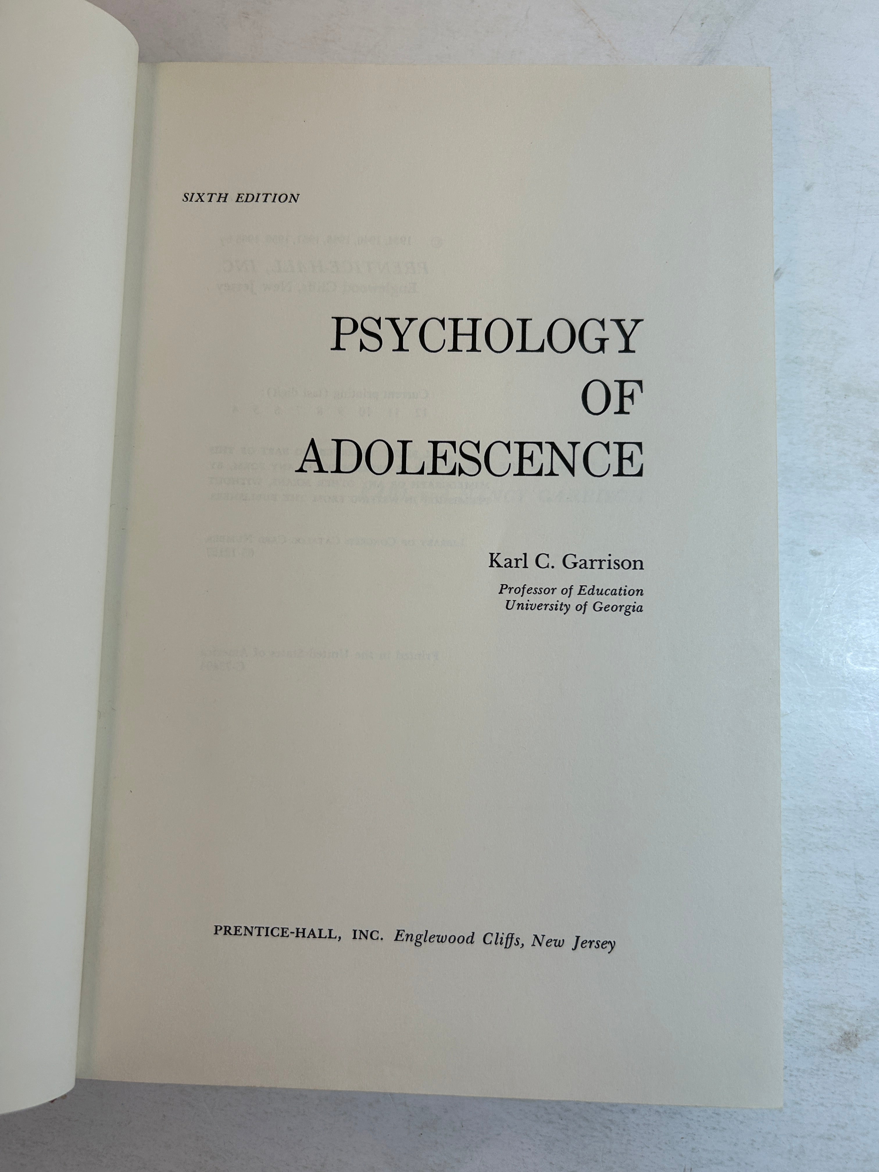 3 Vols: Child Psychology/Psychology of Adolescence/Family Society & Individual