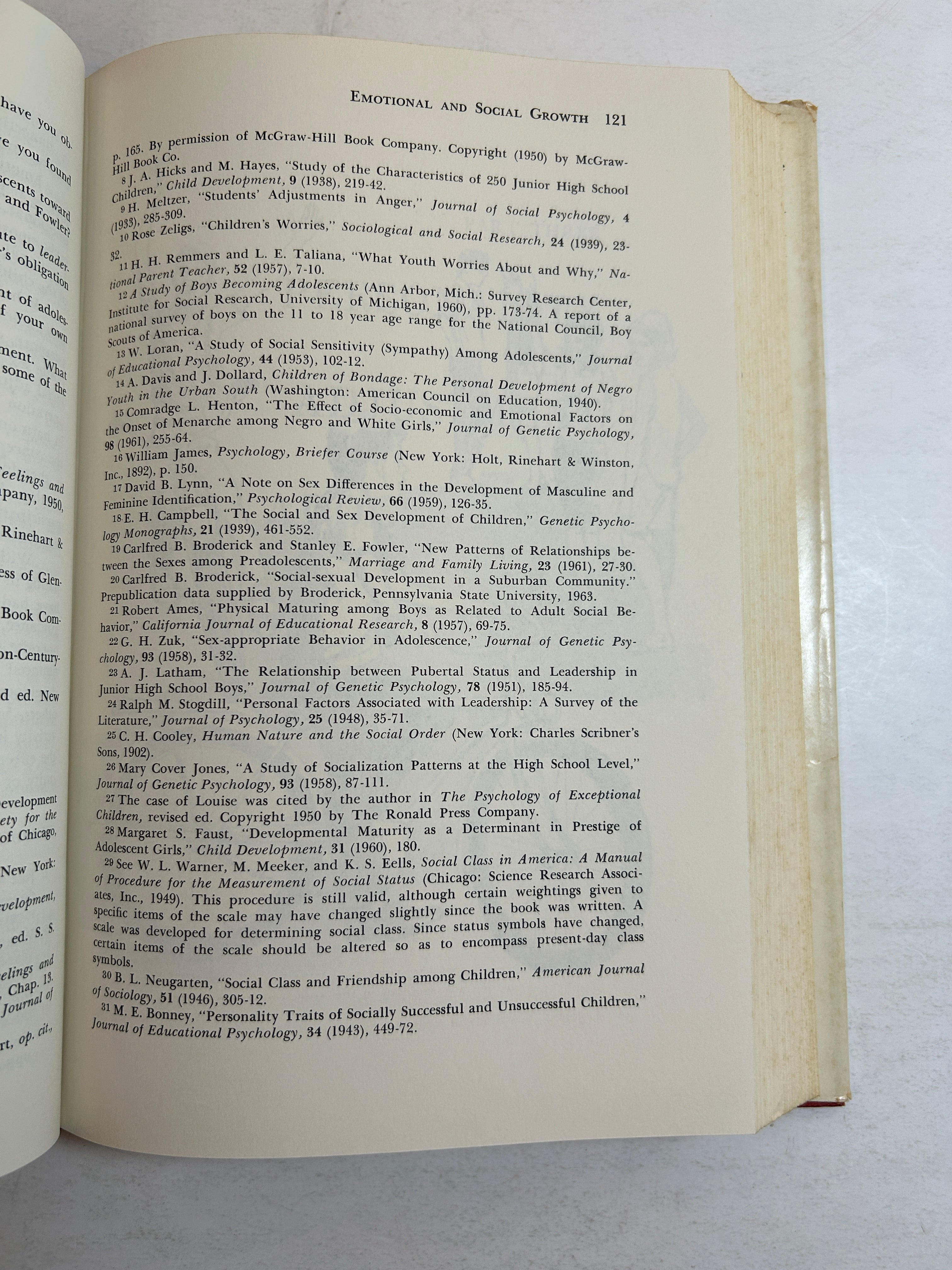 3 Vols: Child Psychology/Psychology of Adolescence/Family Society & Individual