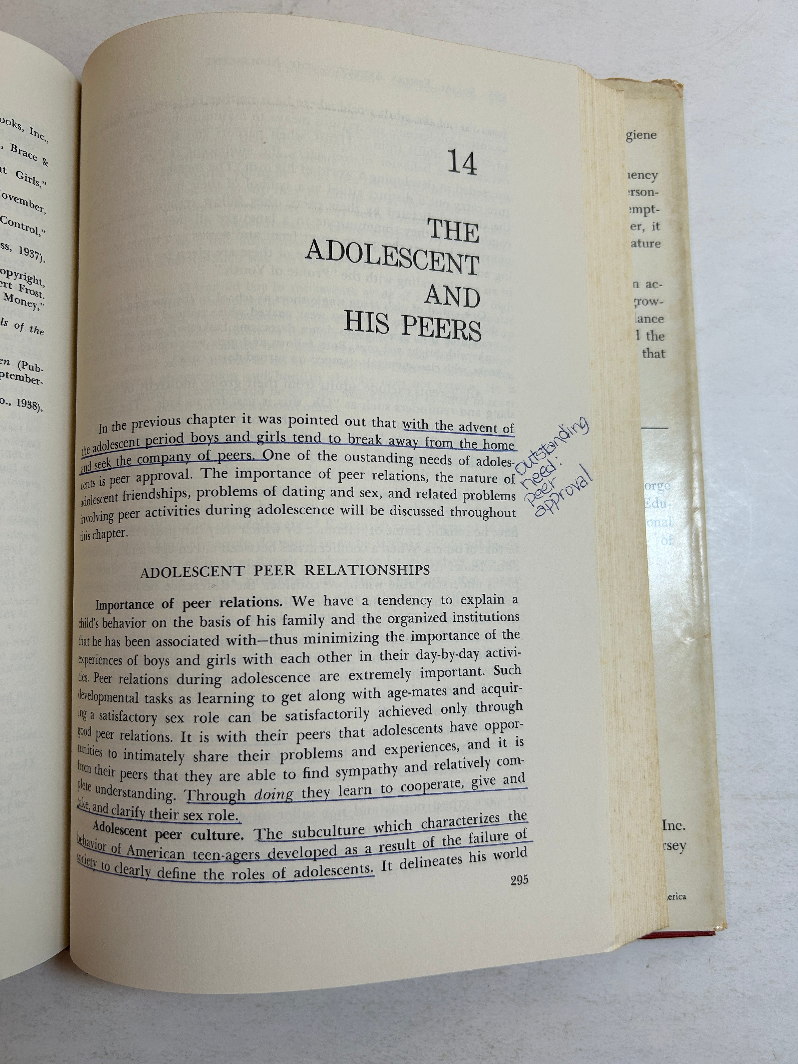 3 Vols: Child Psychology/Psychology of Adolescence/Family Society & Individual